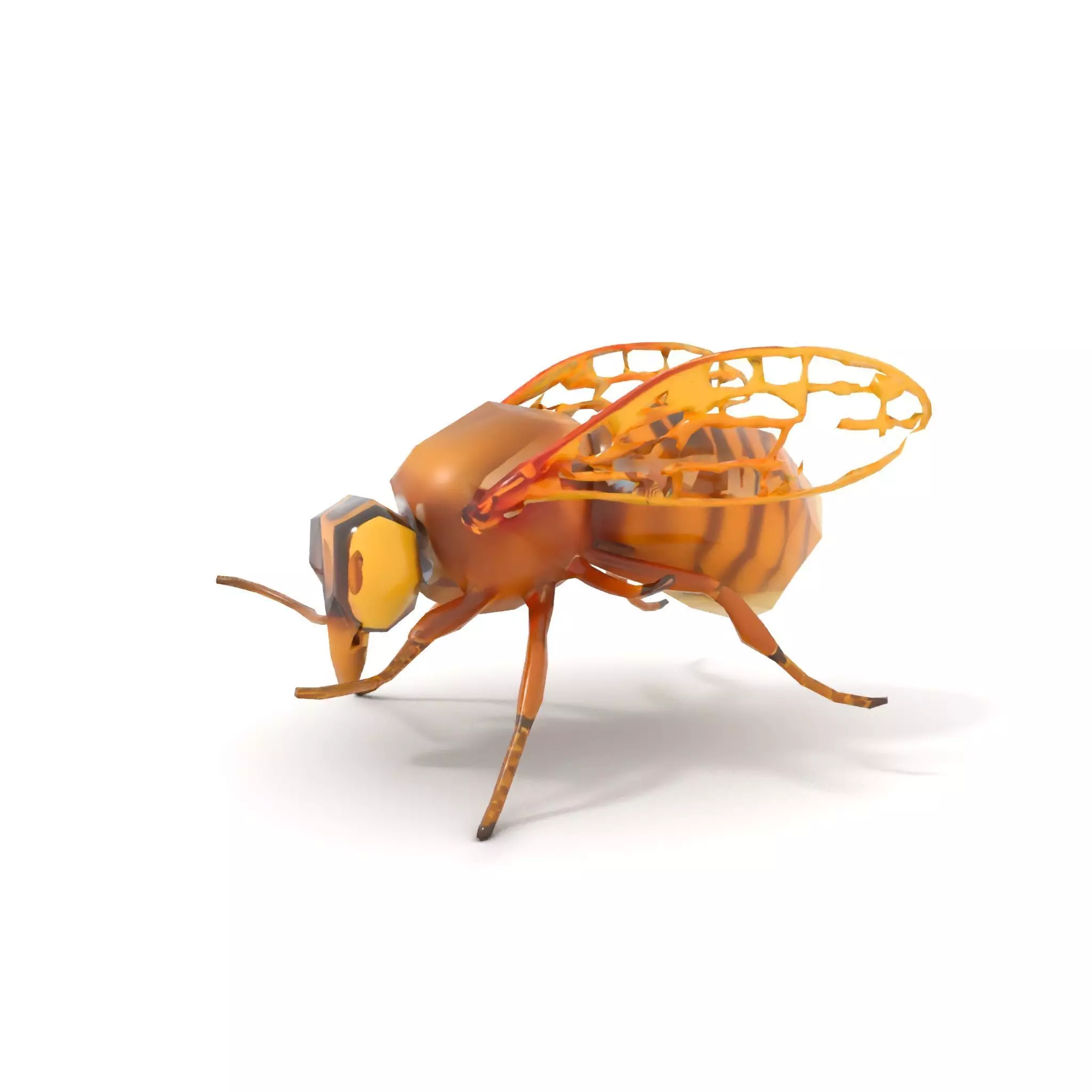 Golden Bee Creature model pack Low-poly 3D model_25