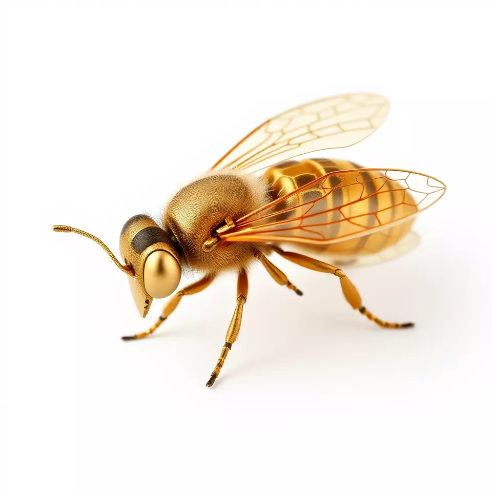 Golden Bee Creature model pack Low-poly 3D model_2