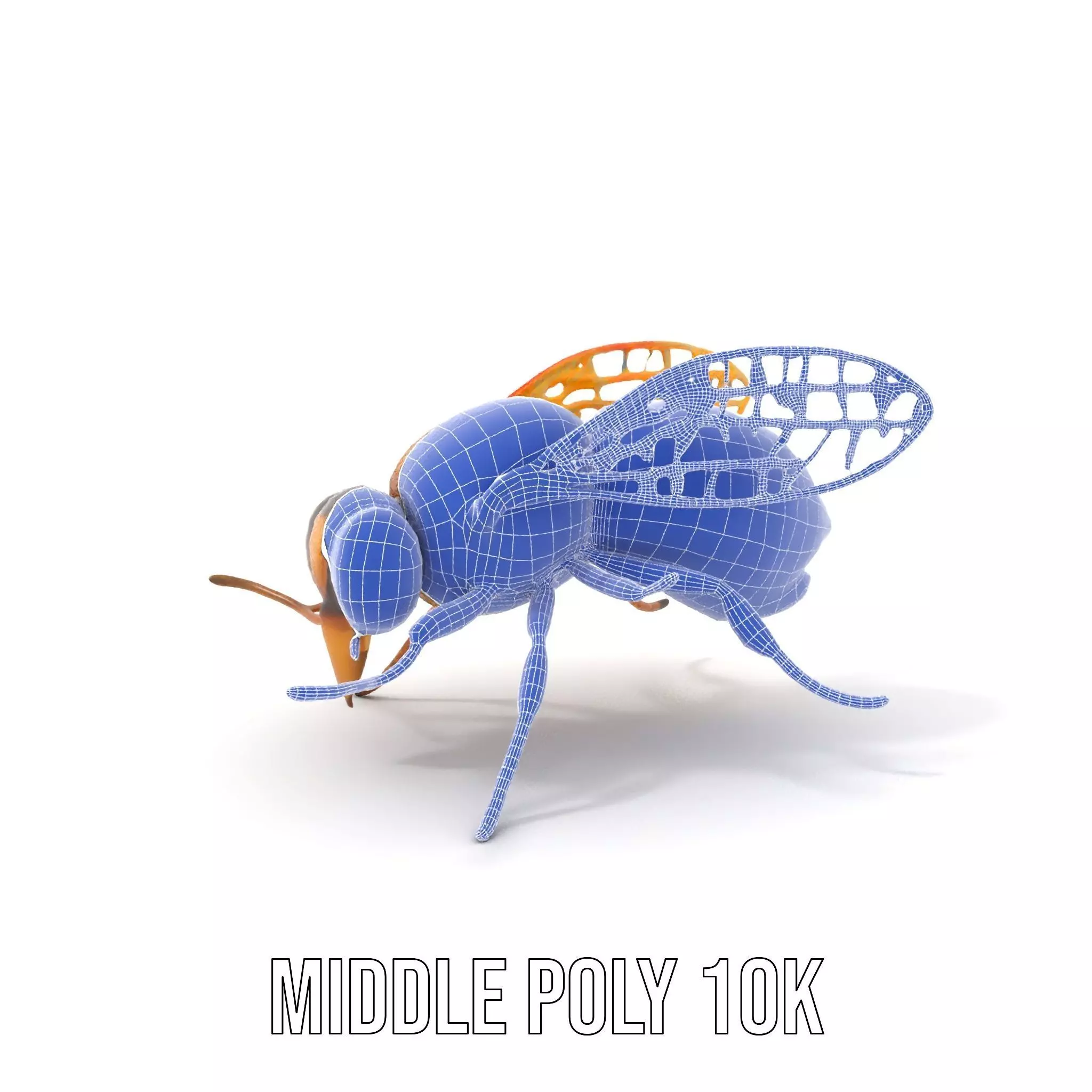 Golden Bee Creature model pack Low-poly 3D model_24