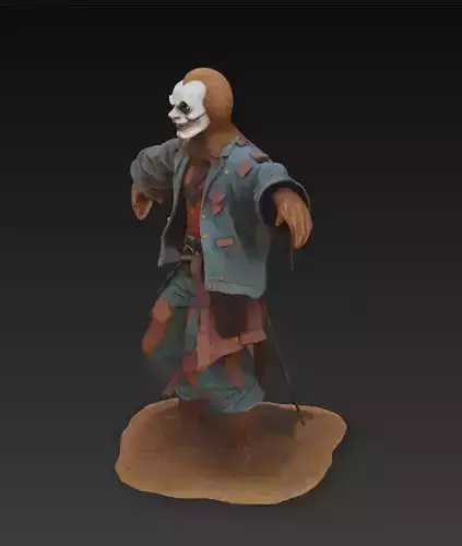 Scarecrow Horror - Stylized Halloween 3D Model 3D print model