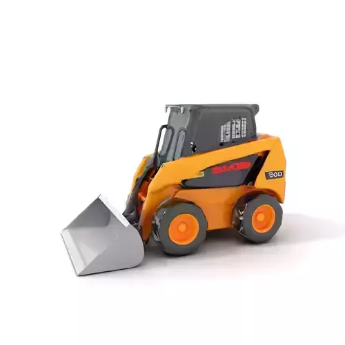 Yellow Skid Steer Loader model pack