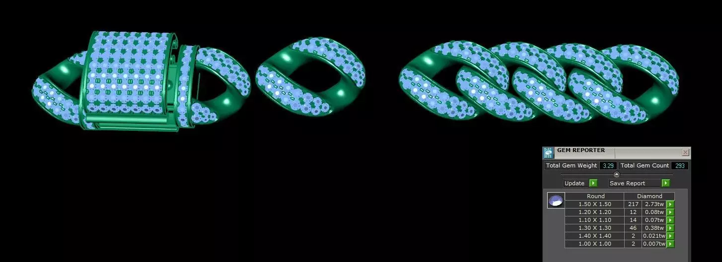 cuban gold diamond print 3d file 3D print model_0