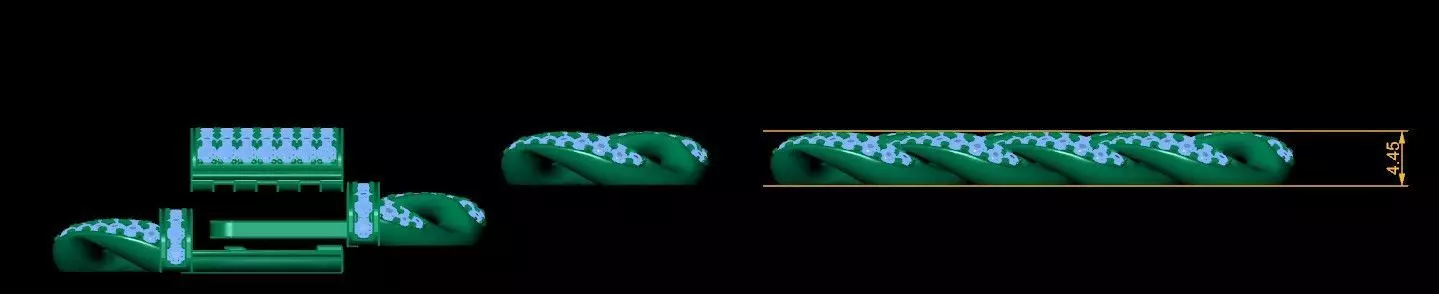 cuban gold diamond print 3d file 3D print model_3