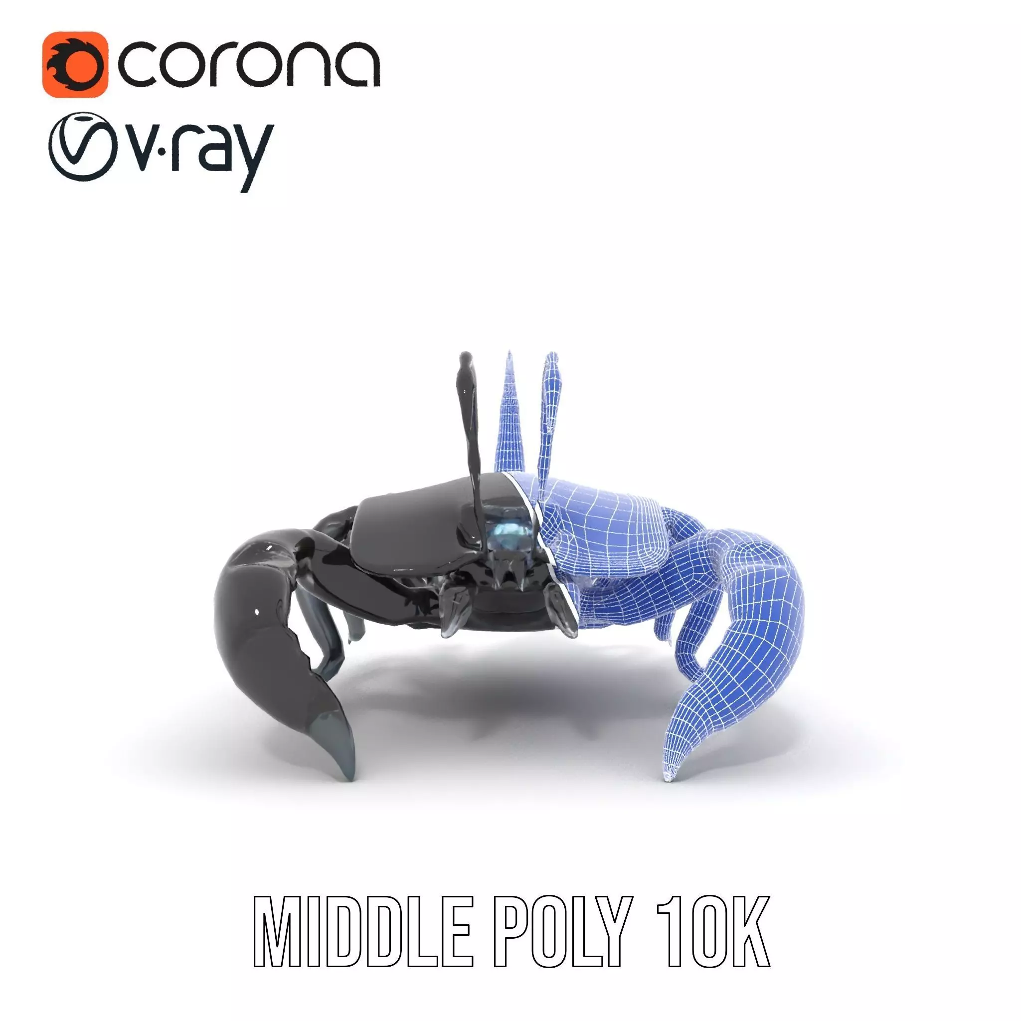 Cyber Scorpion Neon model pack Low-poly 3D model_21