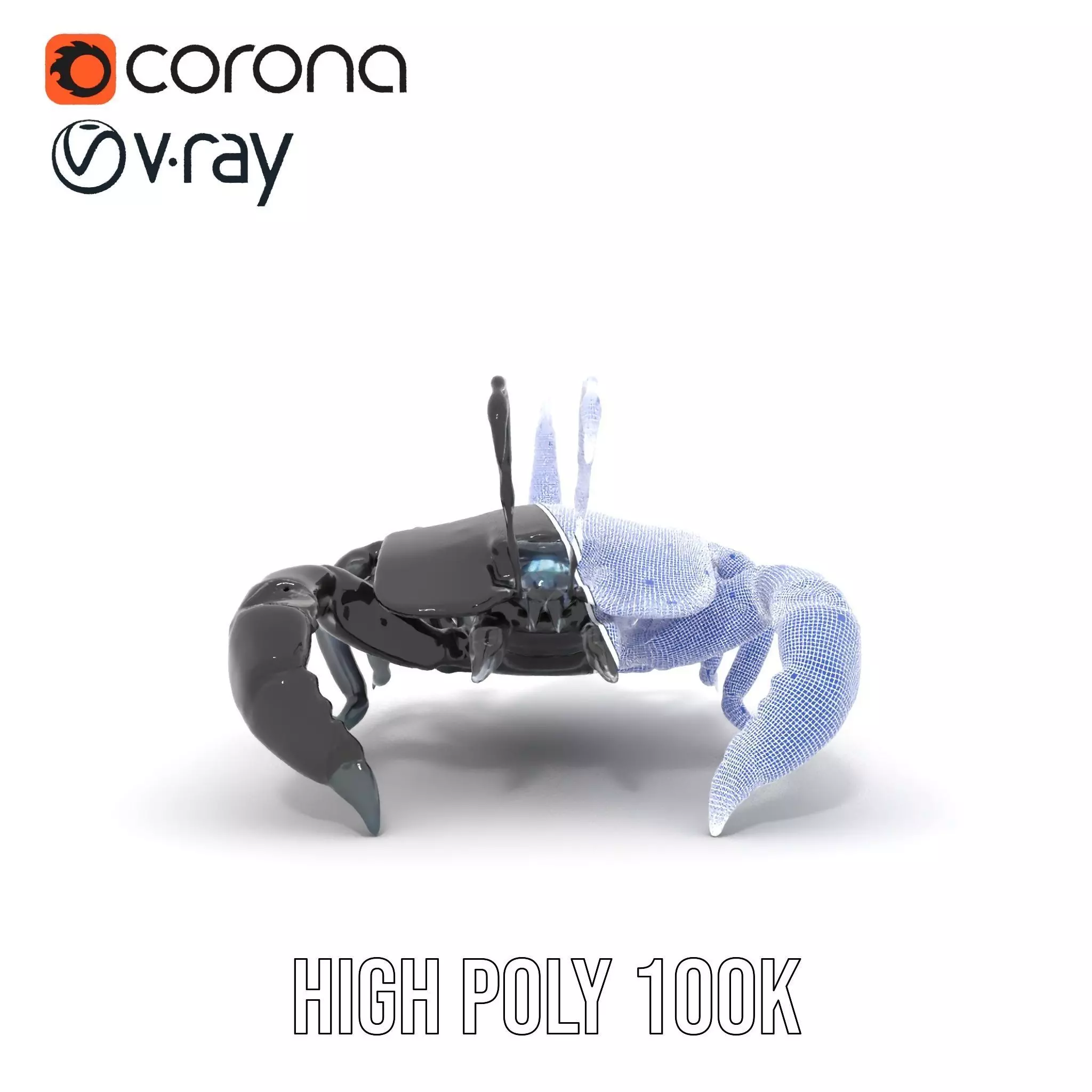 Cyber Scorpion Neon model pack Low-poly 3D model_31