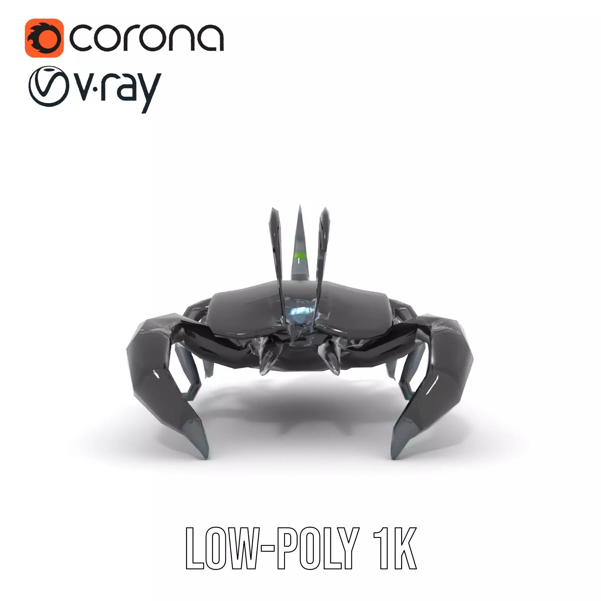 Cyber Scorpion Neon model pack Low-poly 3D model_28