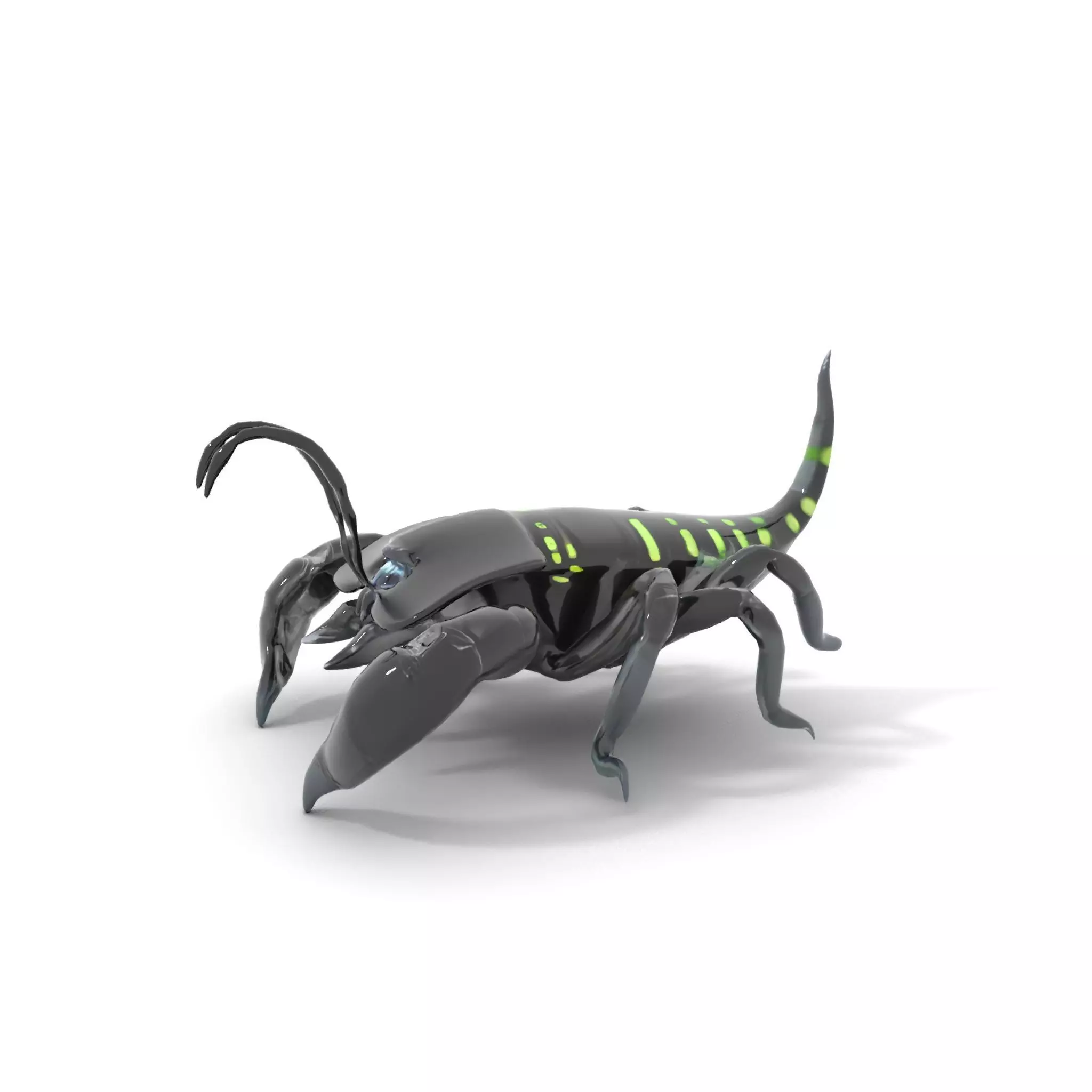 Cyber Scorpion Neon model pack Low-poly 3D model_6