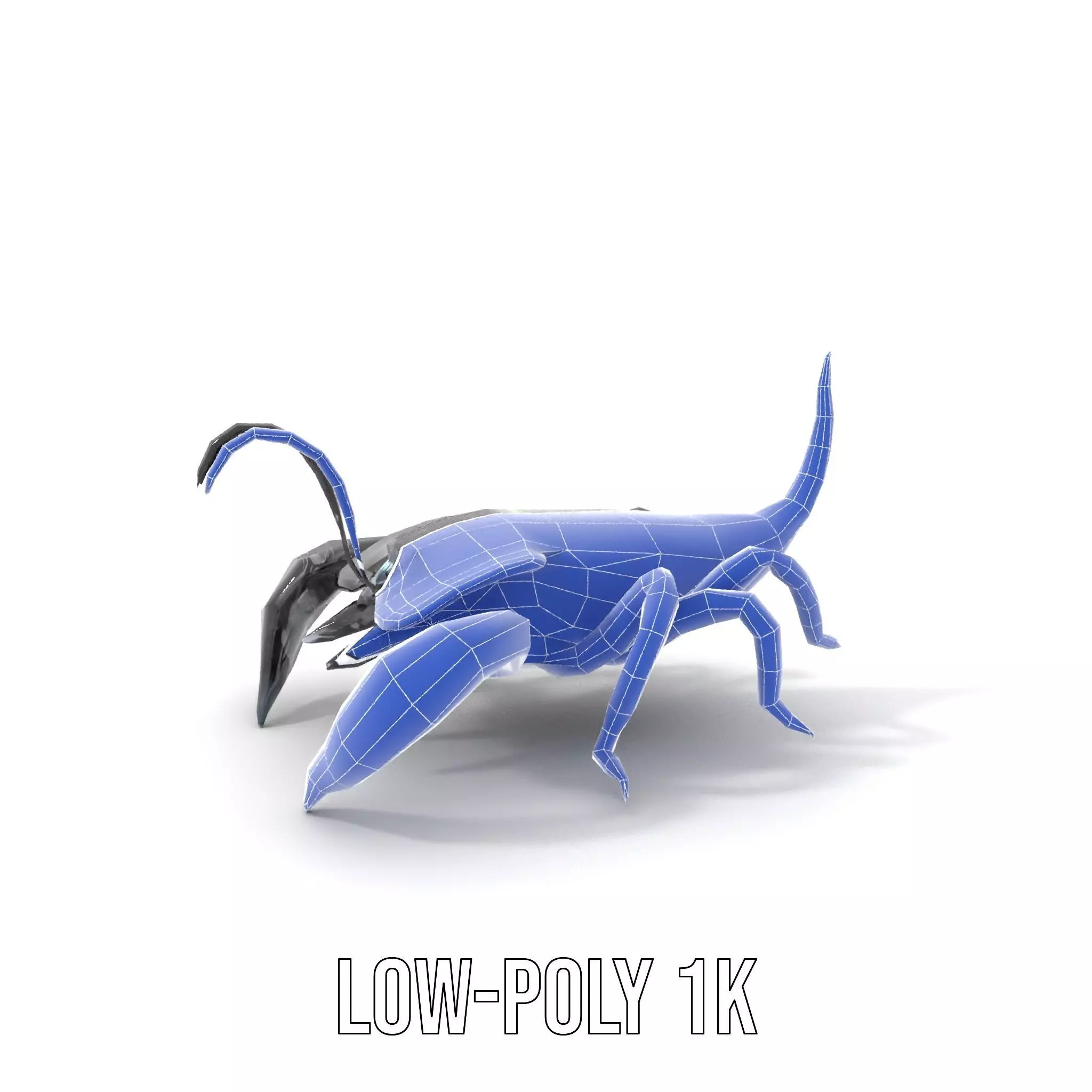 Cyber Scorpion Neon model pack Low-poly 3D model_25