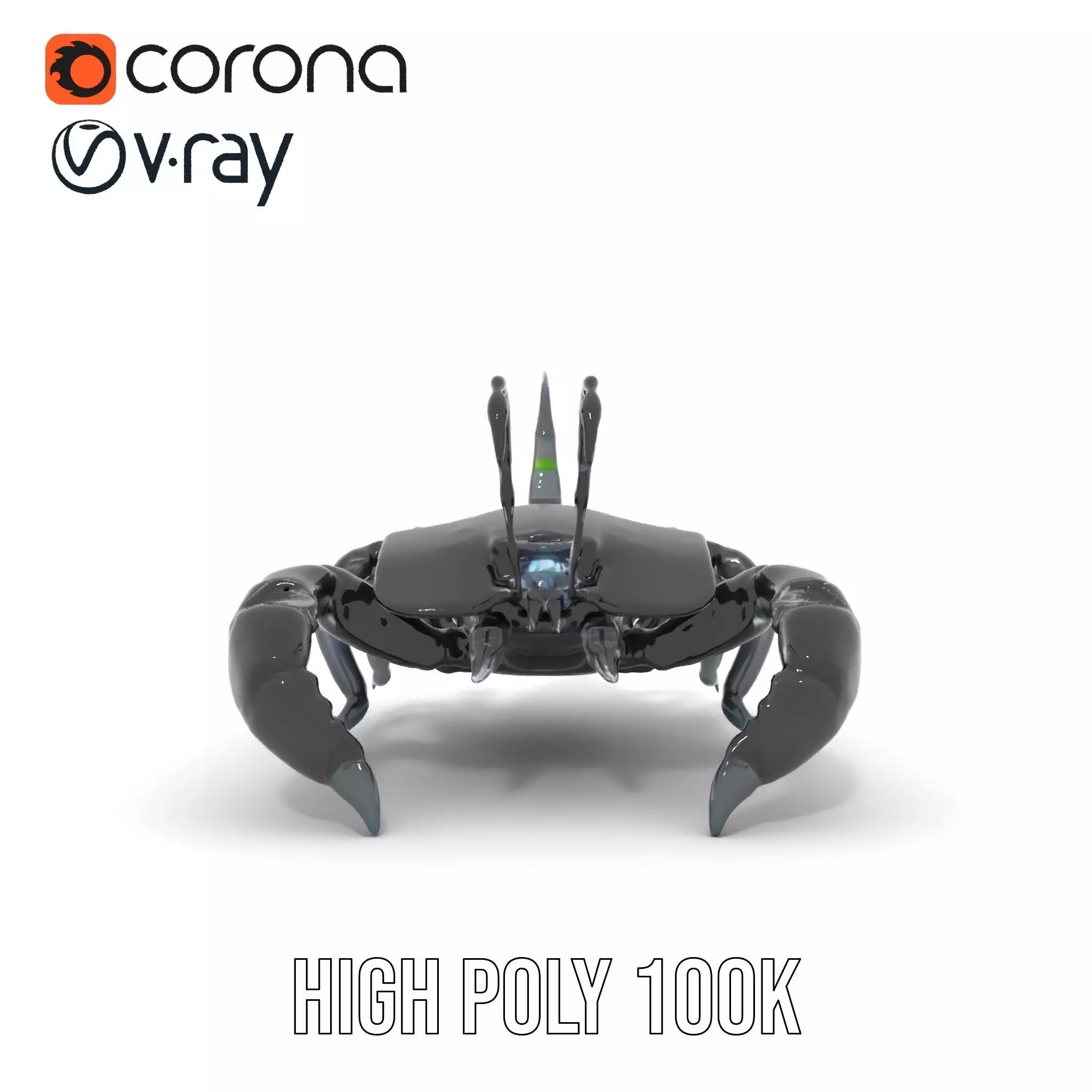 Cyber Scorpion Neon model pack Low-poly 3D model_33