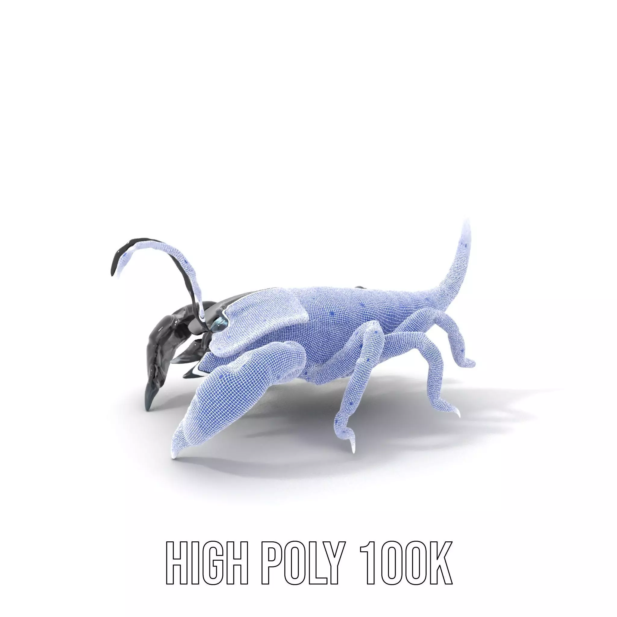 Cyber Scorpion Neon model pack Low-poly 3D model_4