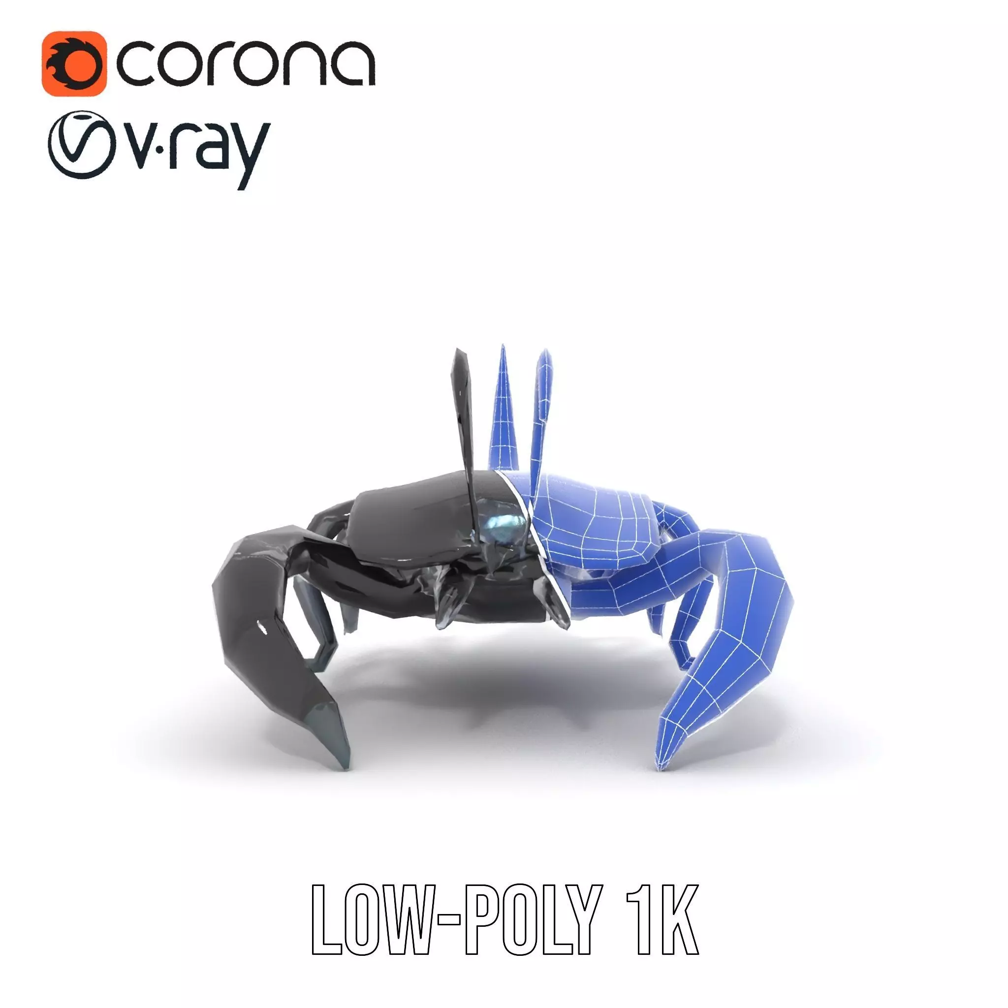 Cyber Scorpion Neon model pack Low-poly 3D model_16