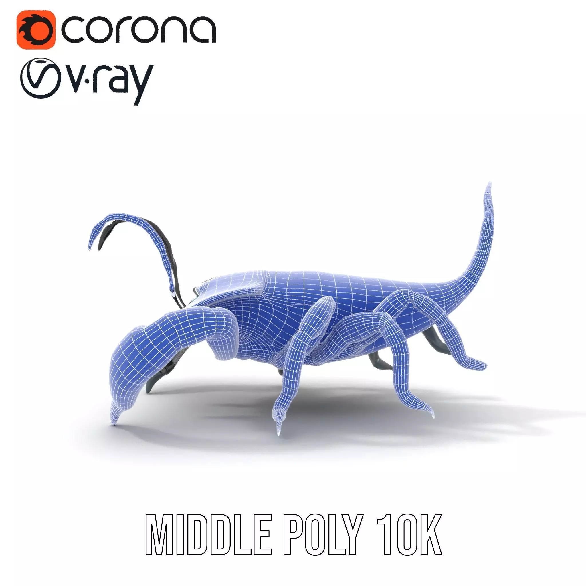 Cyber Scorpion Neon model pack Low-poly 3D model_13