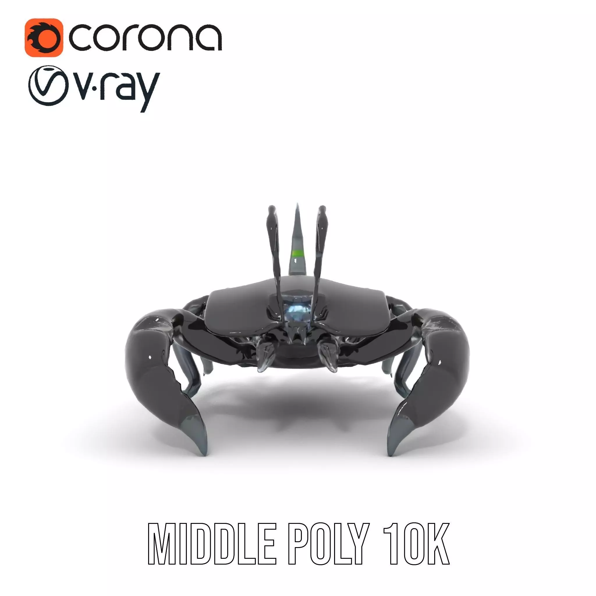 Cyber Scorpion Neon model pack Low-poly 3D model_18