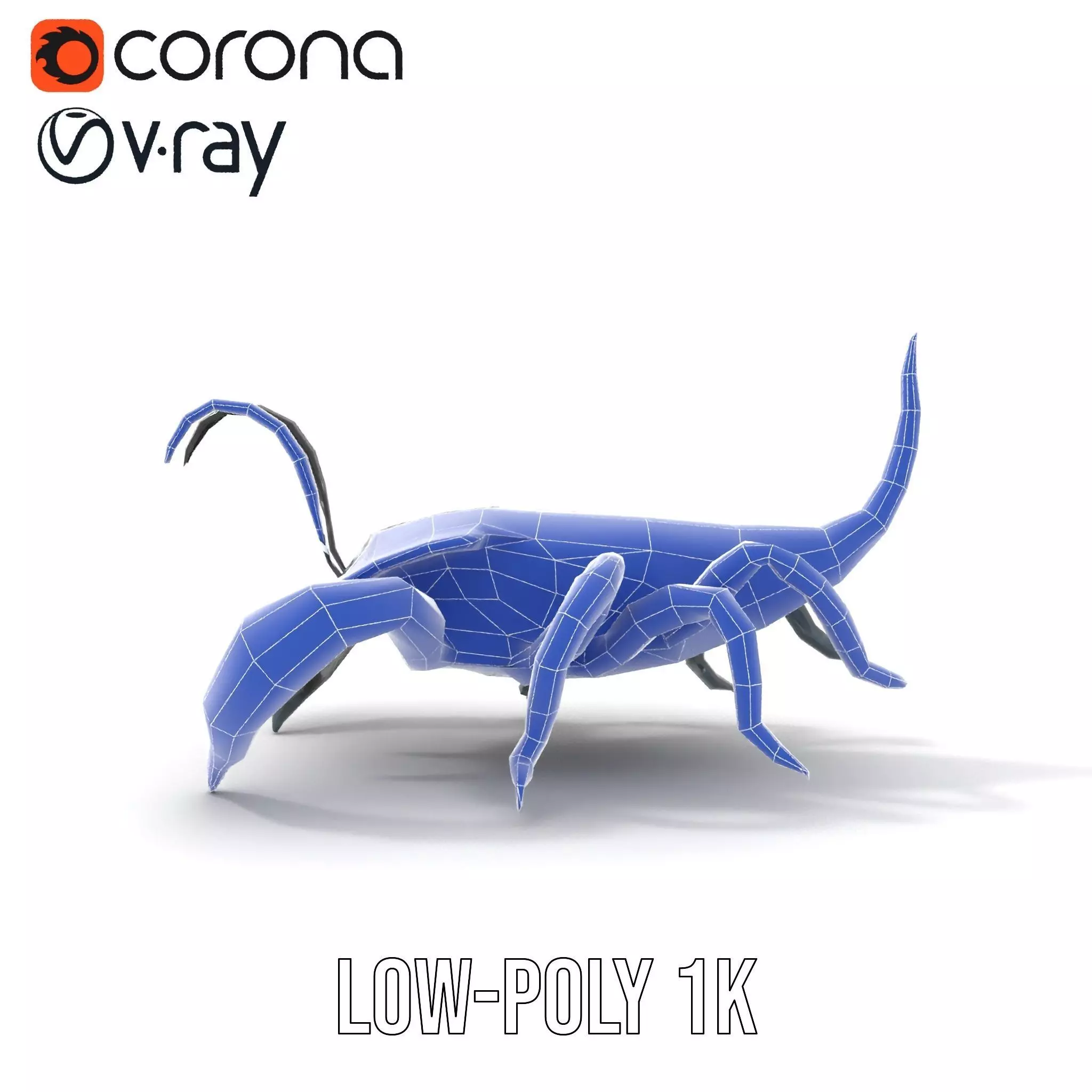 Cyber Scorpion Neon model pack Low-poly 3D model_30