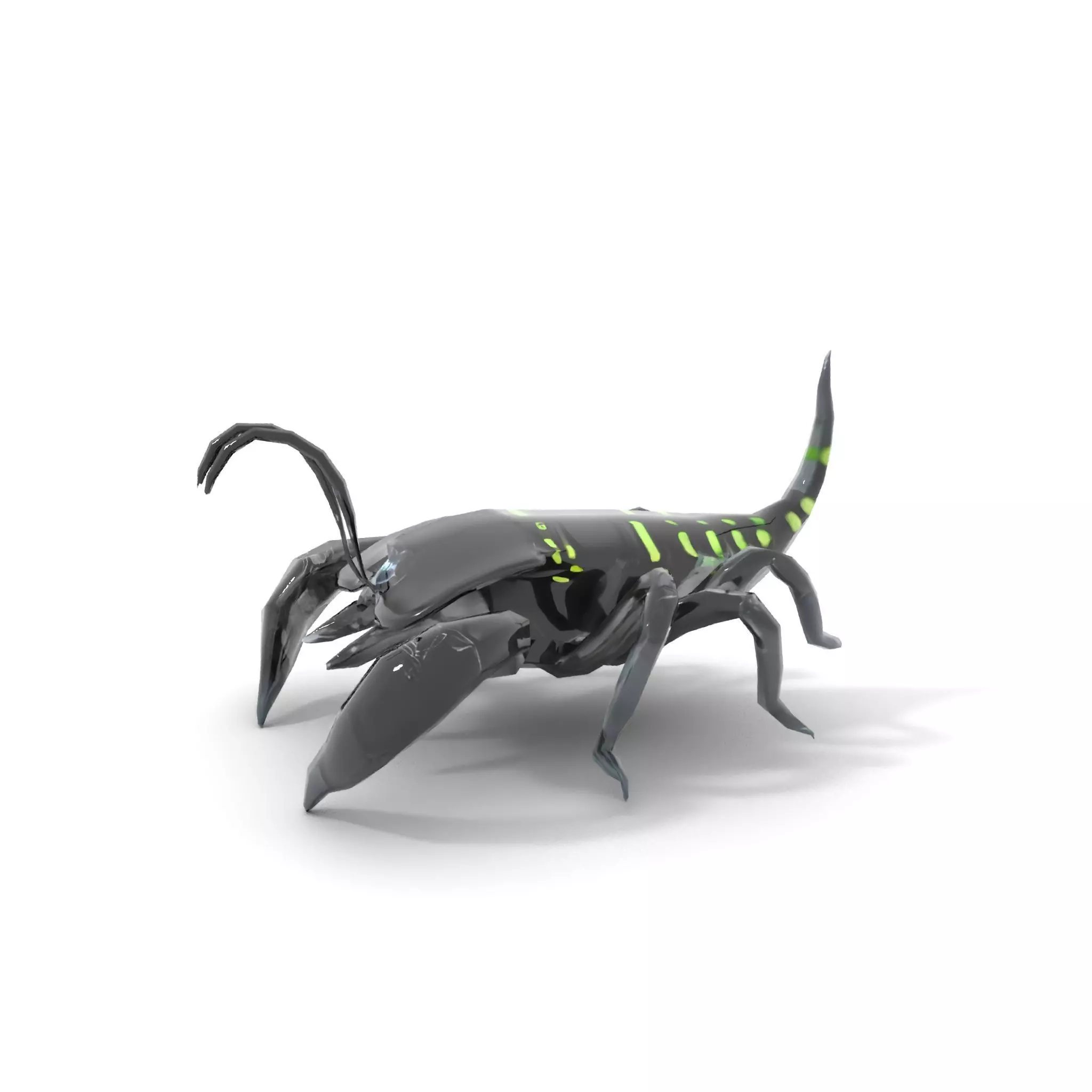 Cyber Scorpion Neon model pack Low-poly 3D model_9