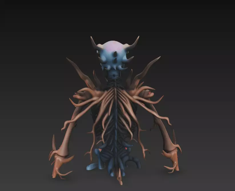 Demonic Skeleton Lord - Hellbound Horror 3D Model 3D print model_1