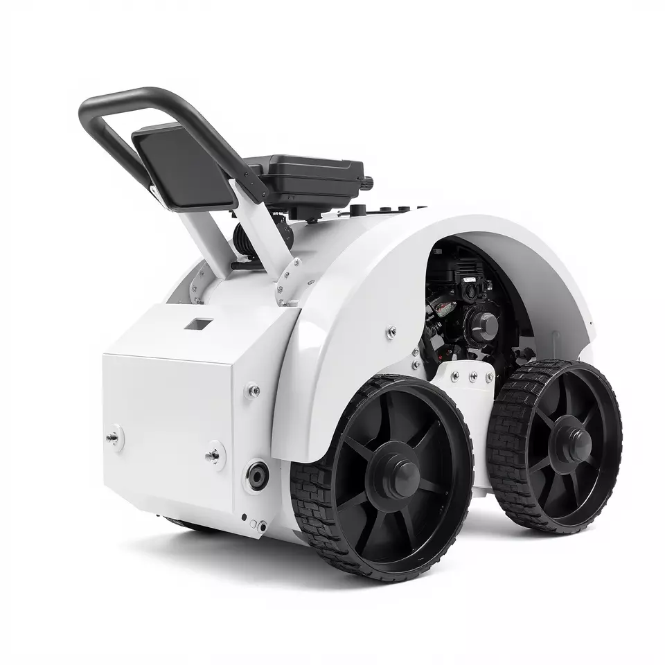 White Robotic Rover model pack Low-poly 3D model_2