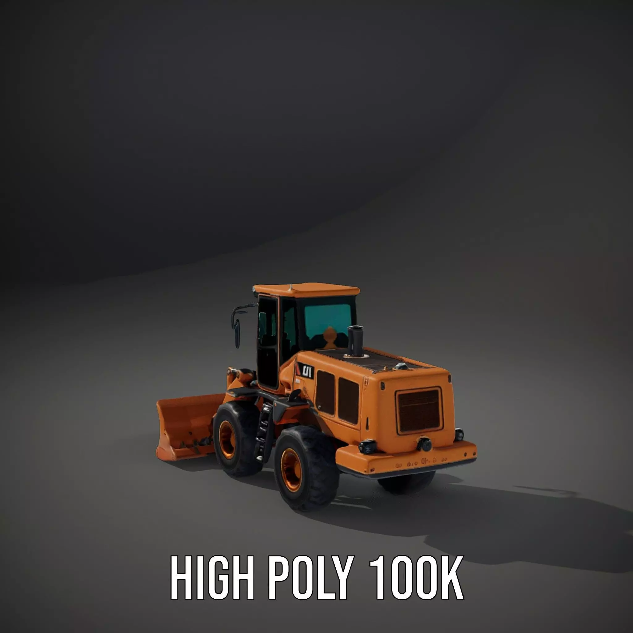 Caterpillar Bulldozer model pack Low-poly 3D model_10