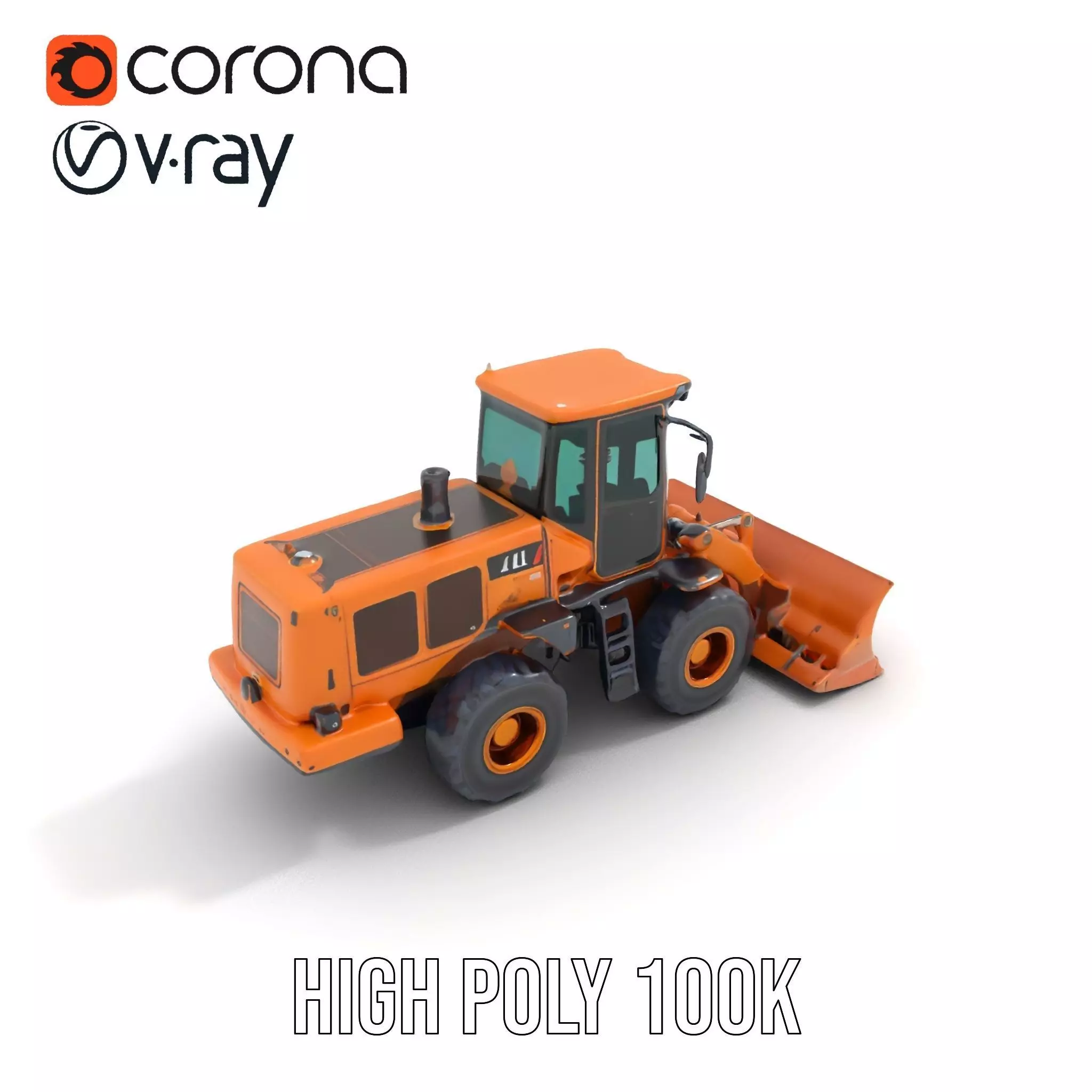 Caterpillar Bulldozer model pack Low-poly 3D model_17