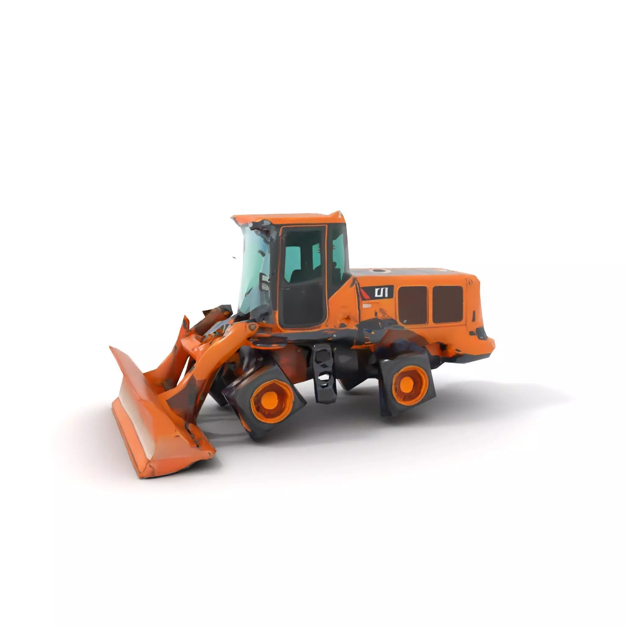 Caterpillar Bulldozer model pack Low-poly 3D model_12