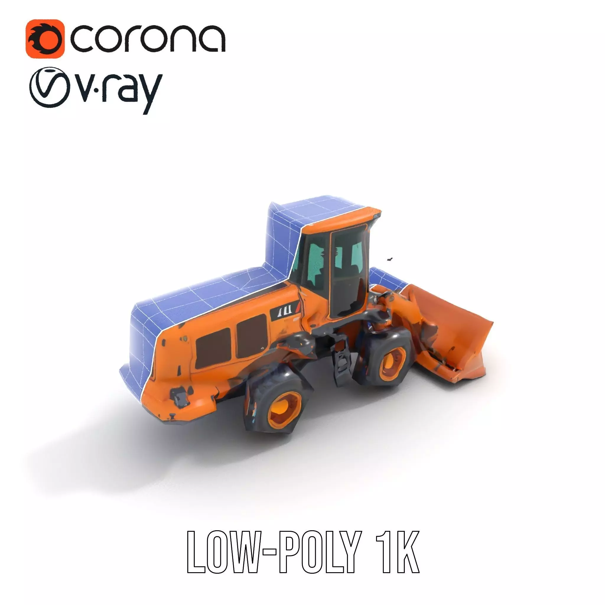 Caterpillar Bulldozer model pack Low-poly 3D model_22