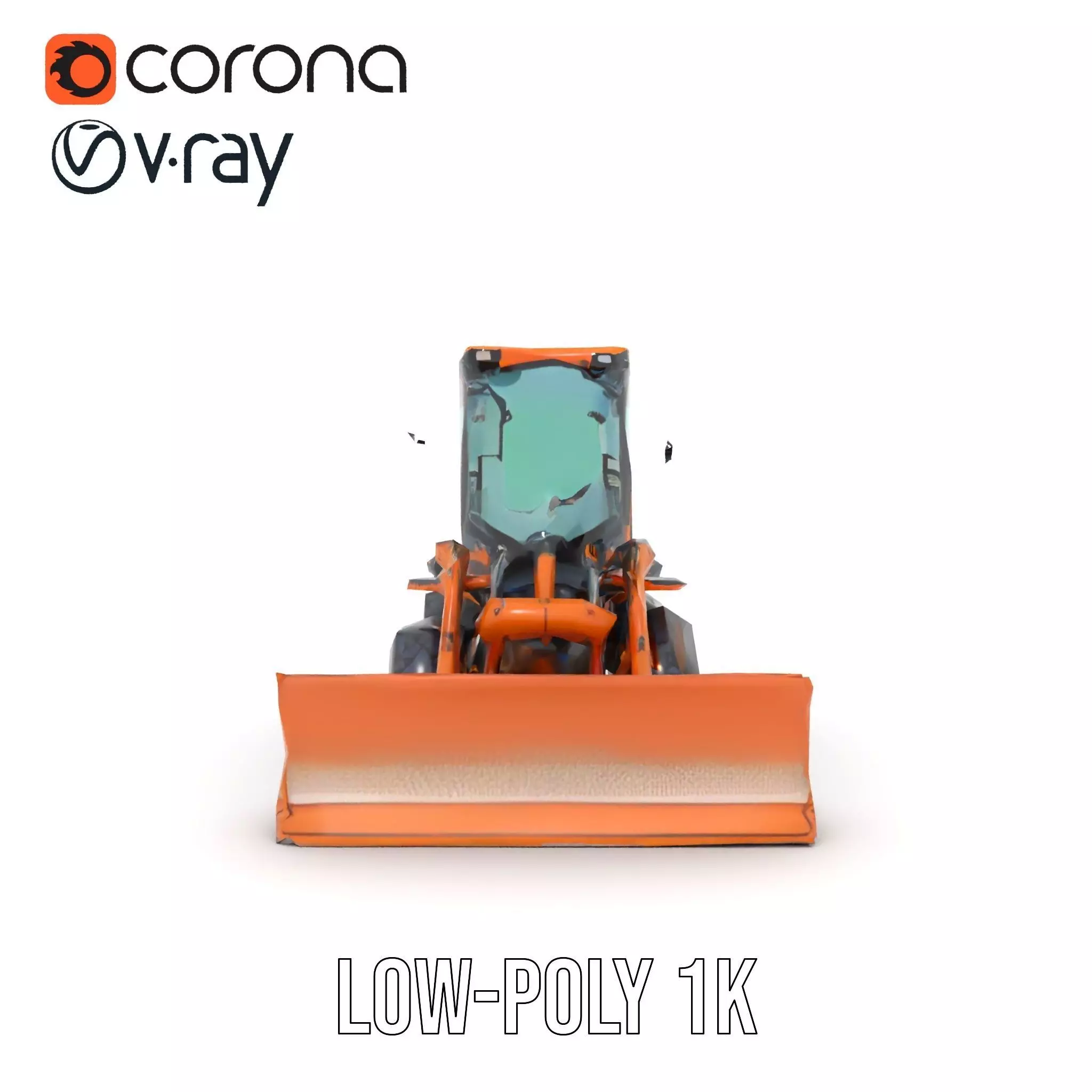 Caterpillar Bulldozer model pack Low-poly 3D model_25