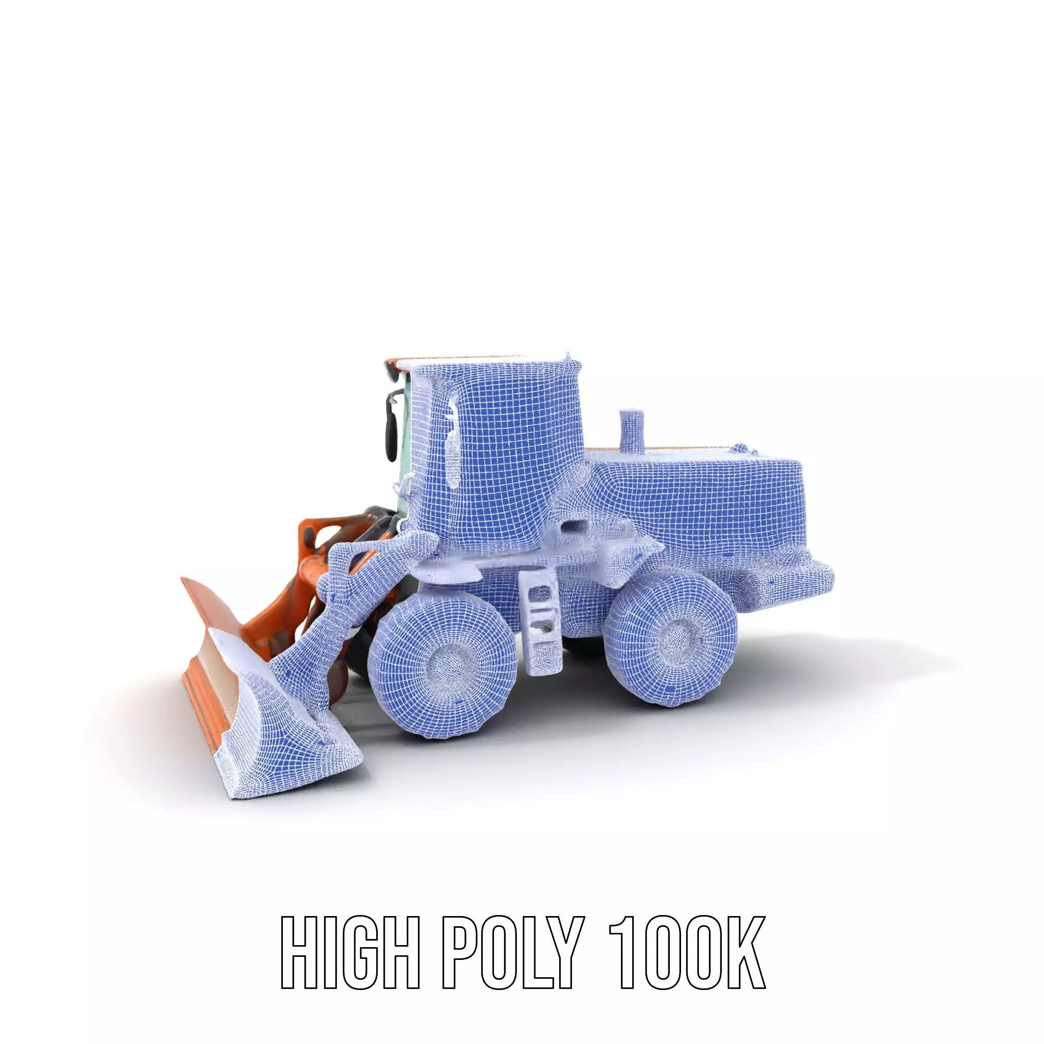Caterpillar Bulldozer model pack Low-poly 3D model_4