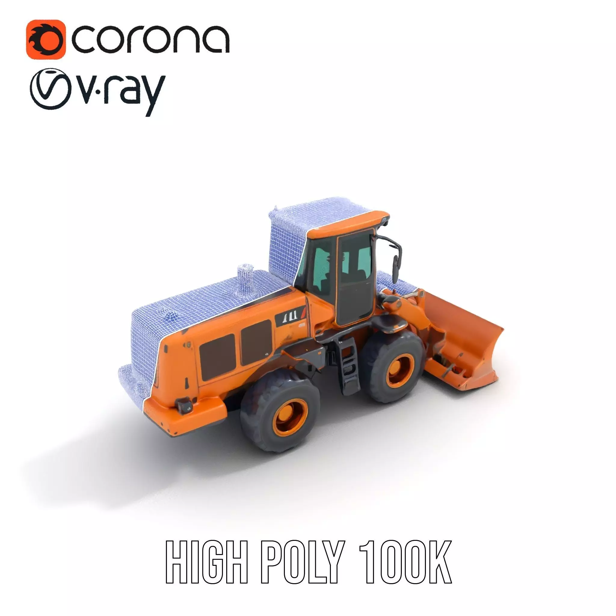 Caterpillar Bulldozer model pack Low-poly 3D model_34