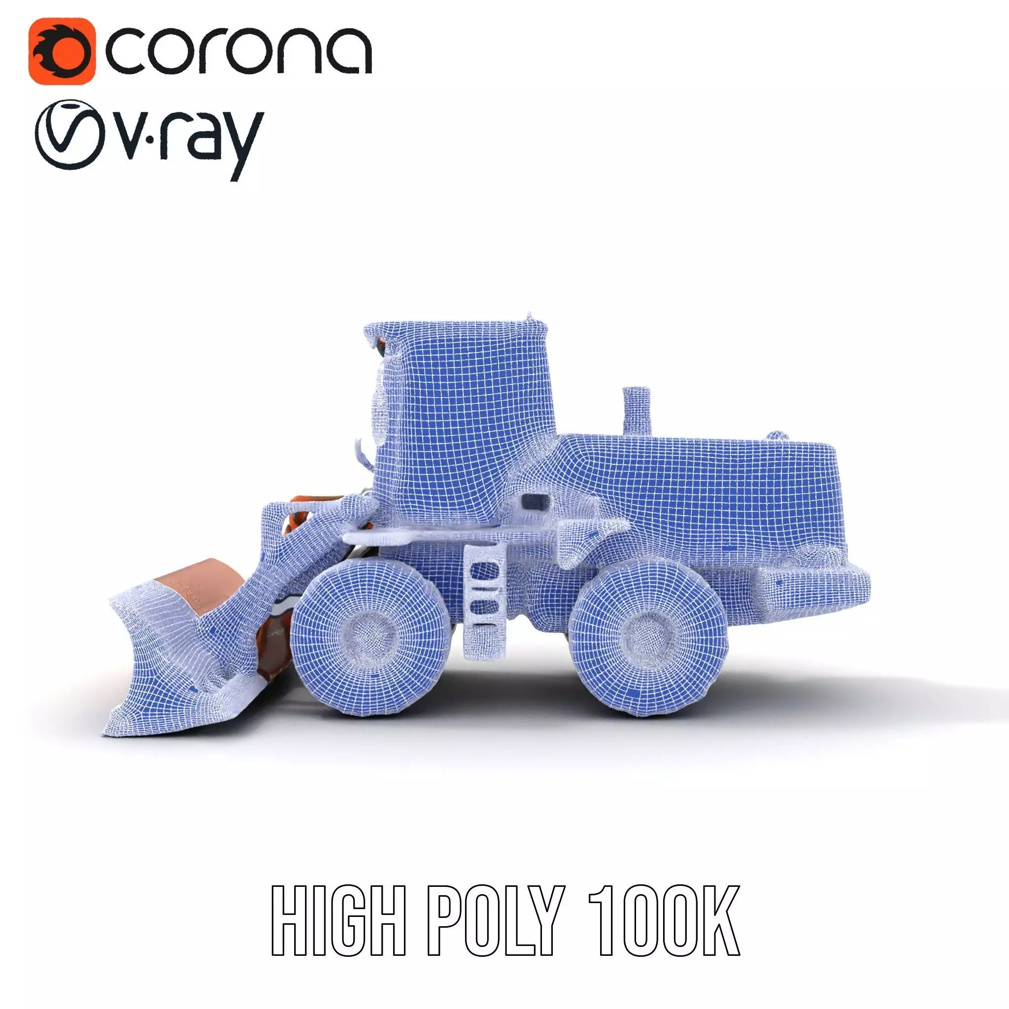 Caterpillar Bulldozer model pack Low-poly 3D model_32