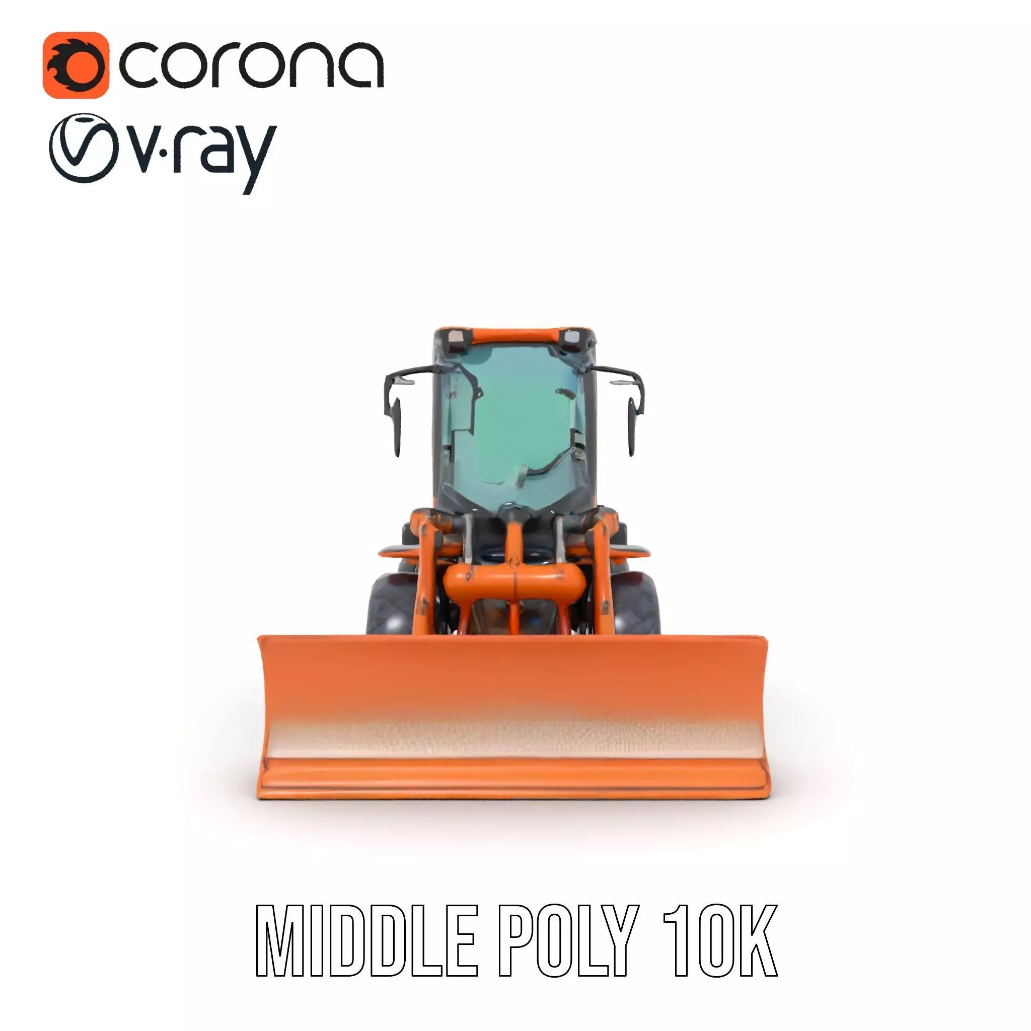 Caterpillar Bulldozer model pack Low-poly 3D model_13