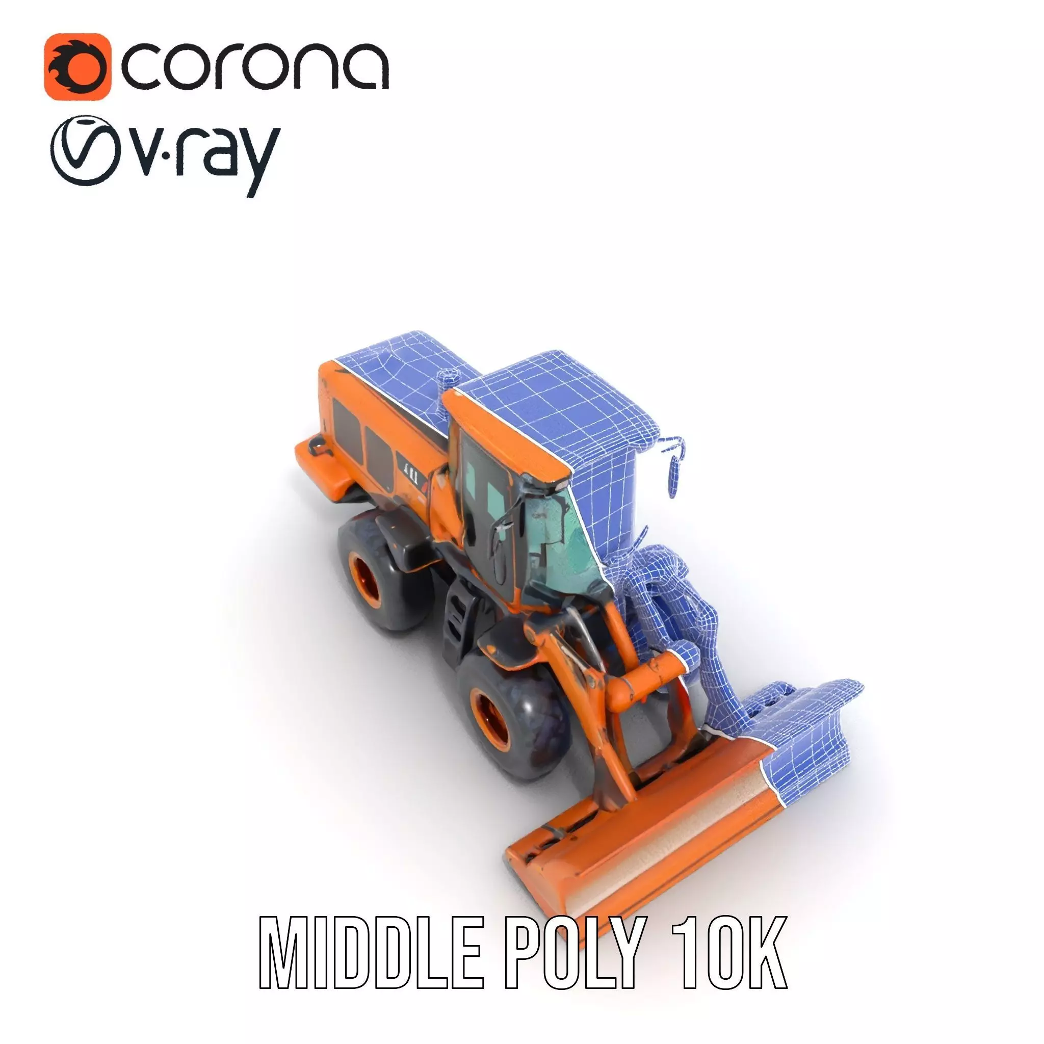 Caterpillar Bulldozer model pack Low-poly 3D model_29