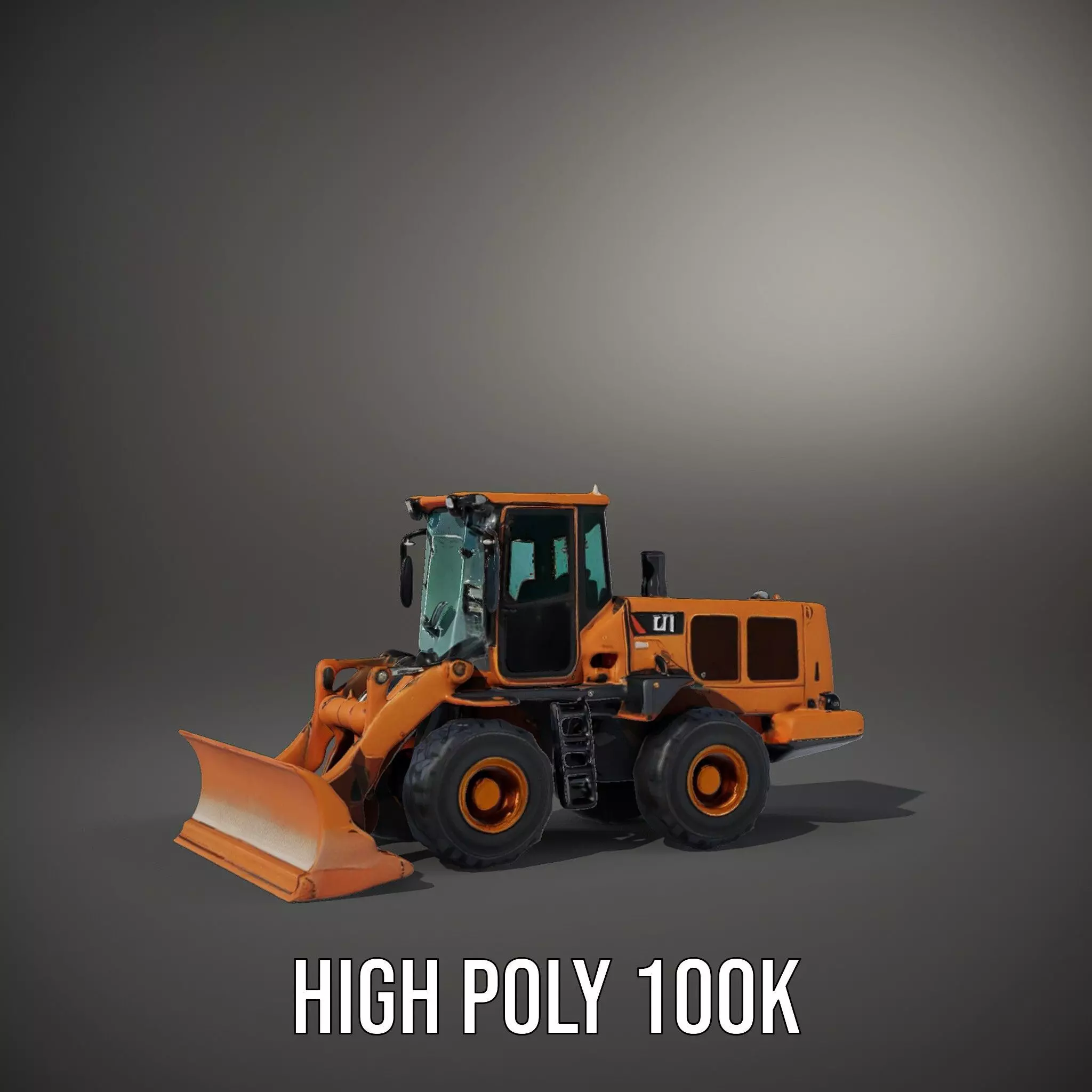 Caterpillar Bulldozer model pack Low-poly 3D model_8