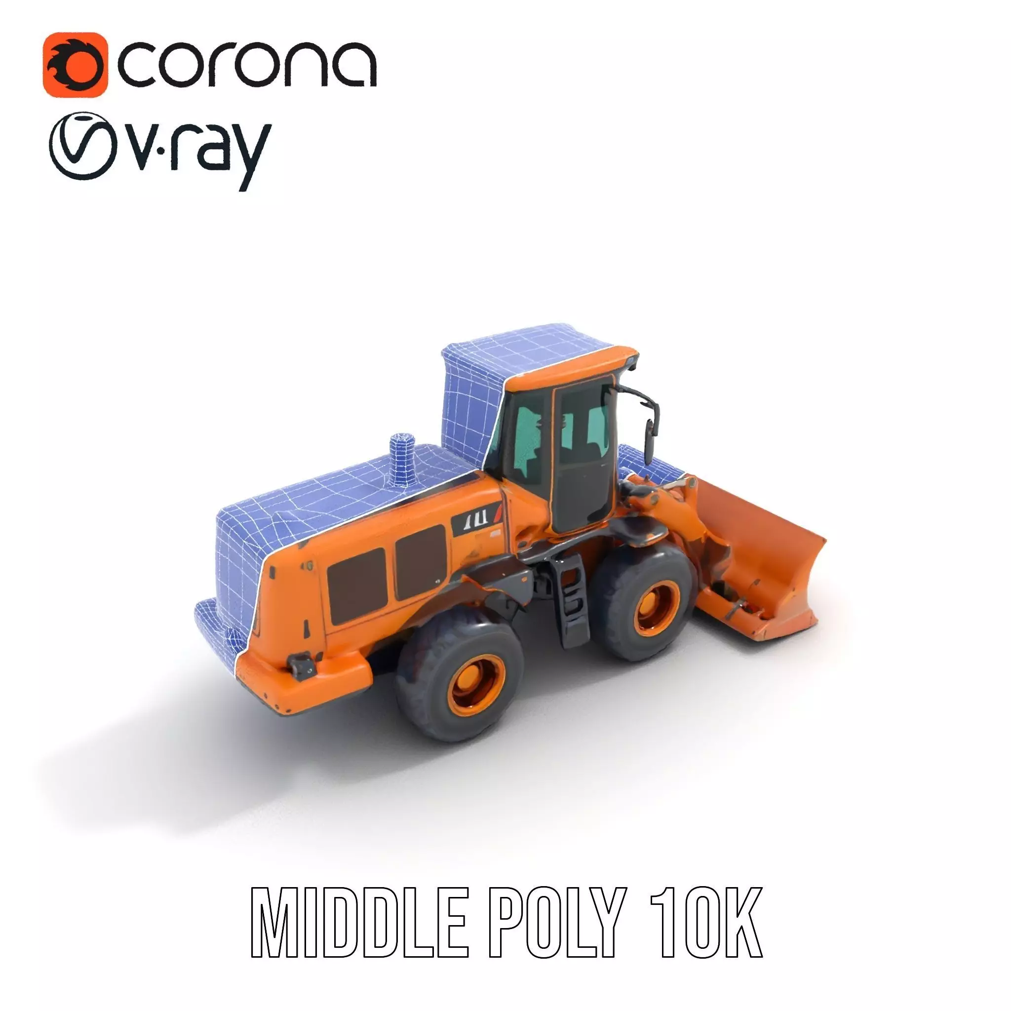 Caterpillar Bulldozer model pack Low-poly 3D model_24