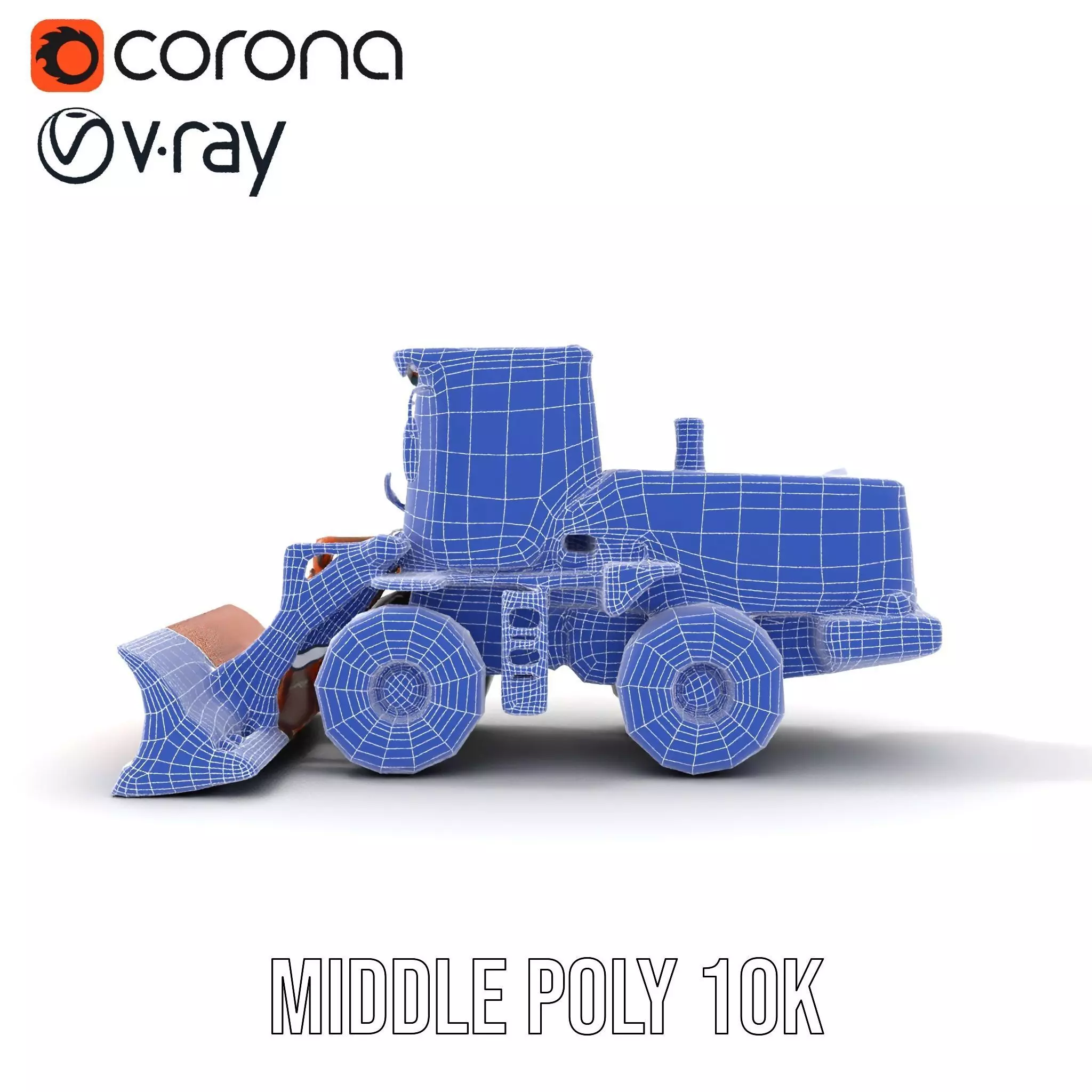 Caterpillar Bulldozer model pack Low-poly 3D model_27