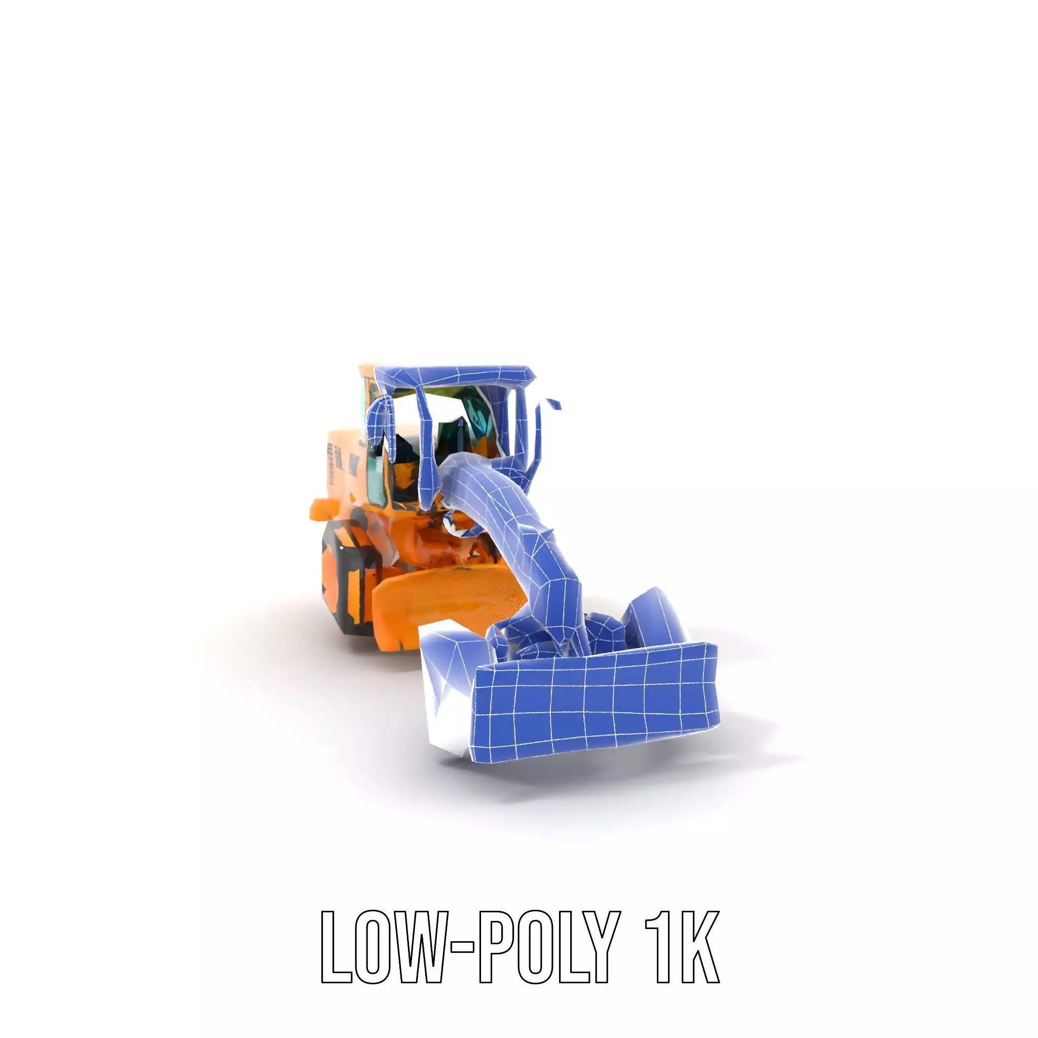 Vibrant Bulldozer model pack Low-poly 3D model_22
