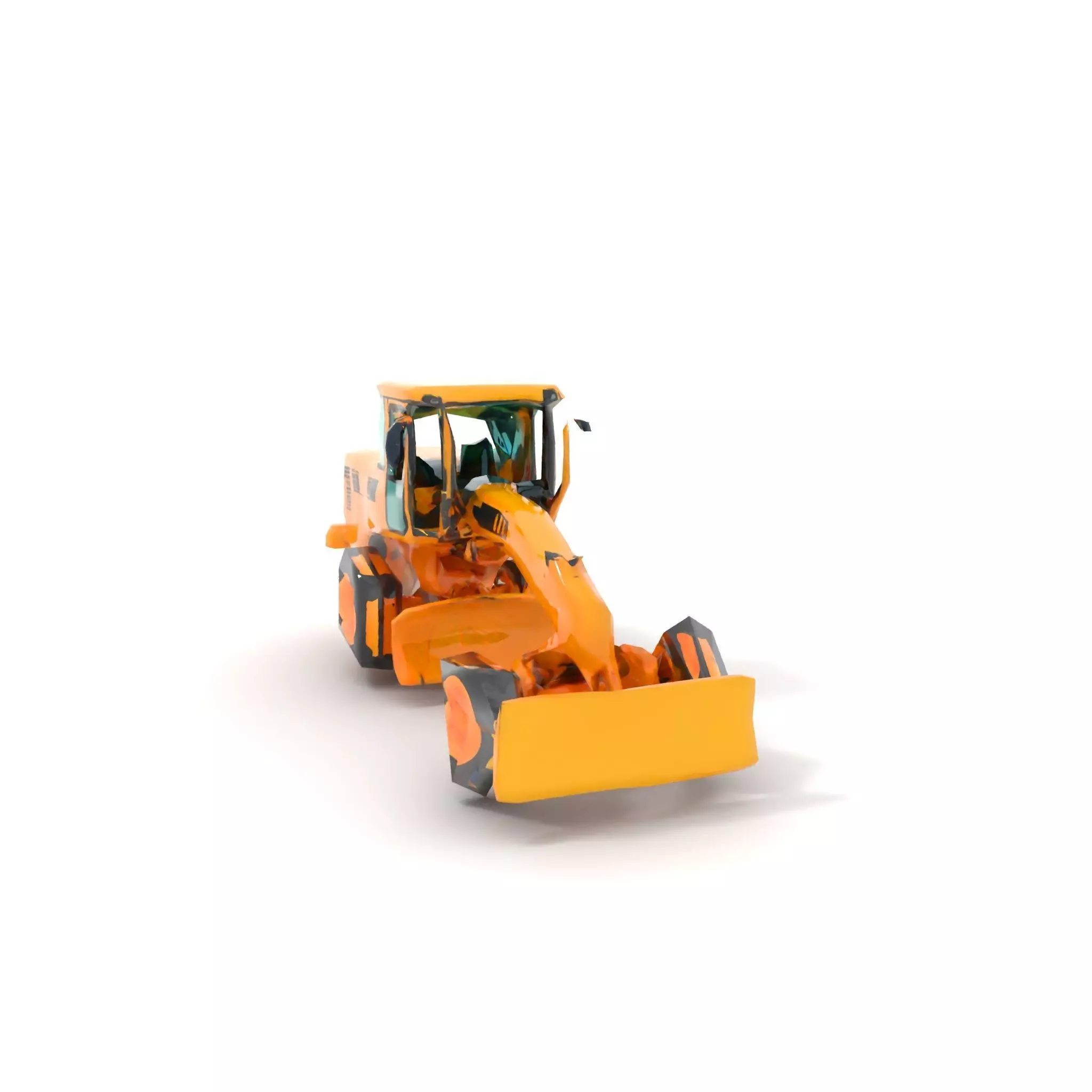 Vibrant Bulldozer model pack Low-poly 3D model_7