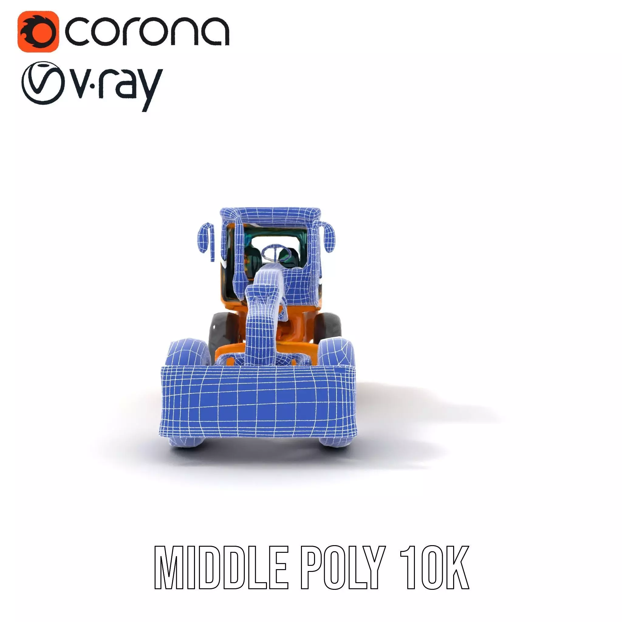 Vibrant Bulldozer model pack Low-poly 3D model_29