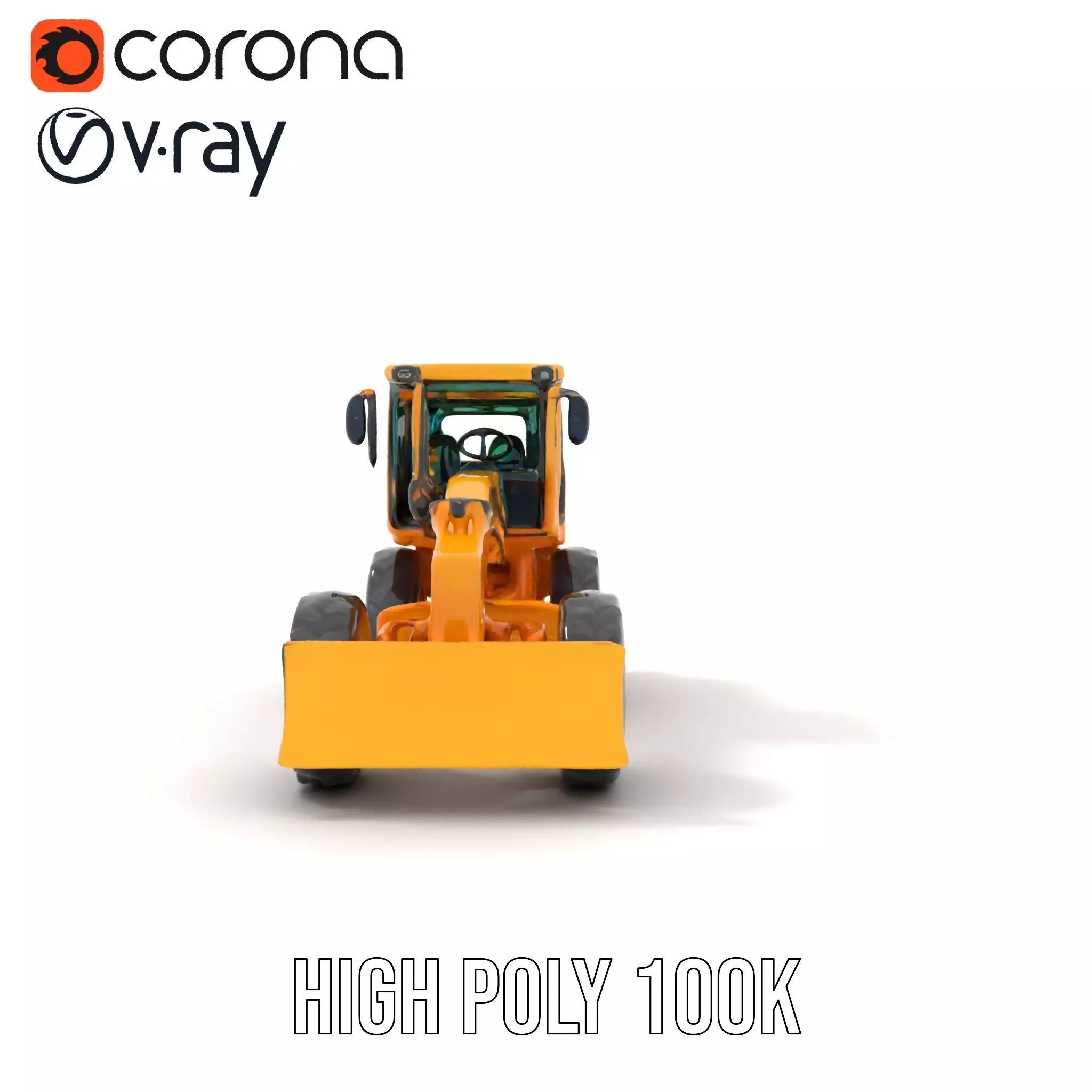 Vibrant Bulldozer model pack Low-poly 3D model_23