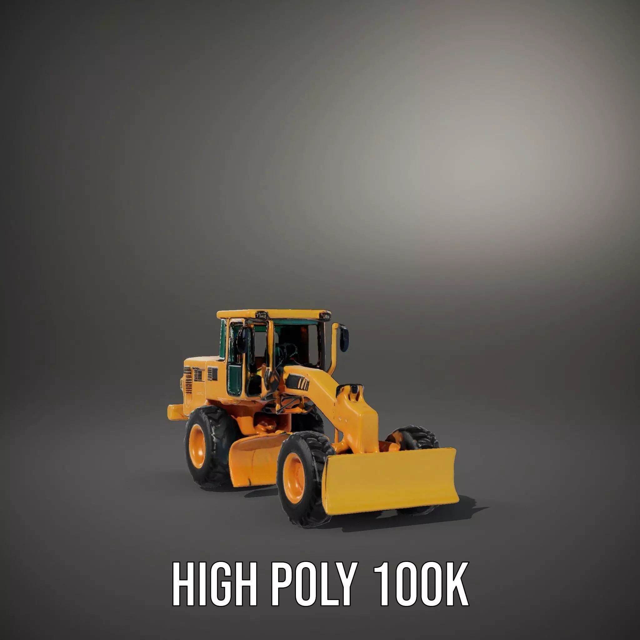 Vibrant Bulldozer model pack Low-poly 3D model_8