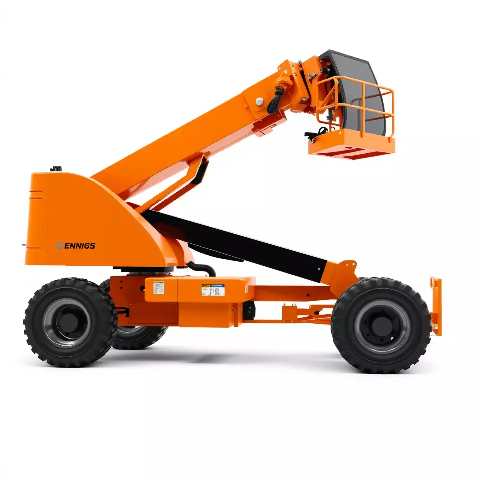 Orange Boom Lift model pack Low-poly 3D model_2