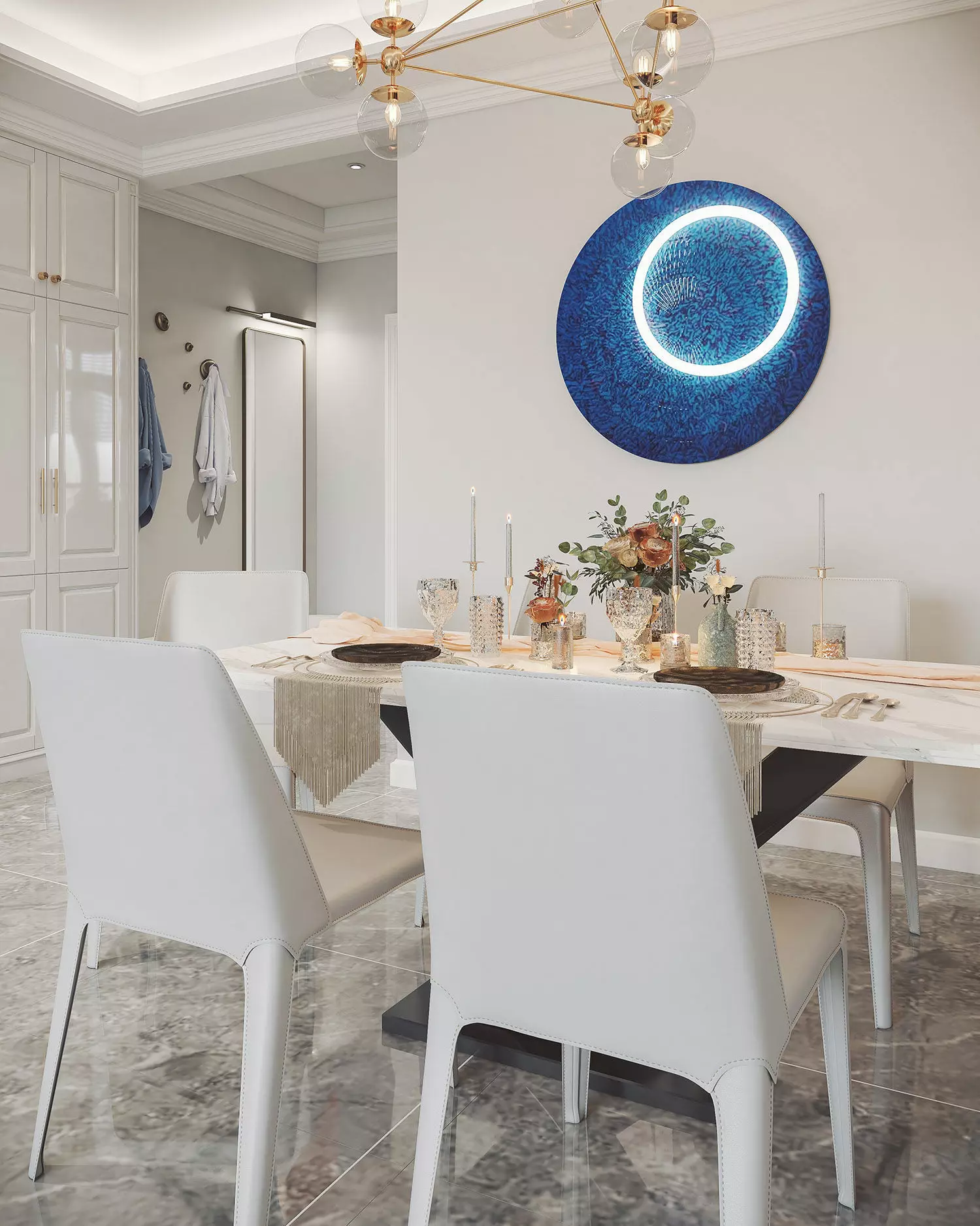 House sofa background hall House sofa background  restaurant 3D model_7