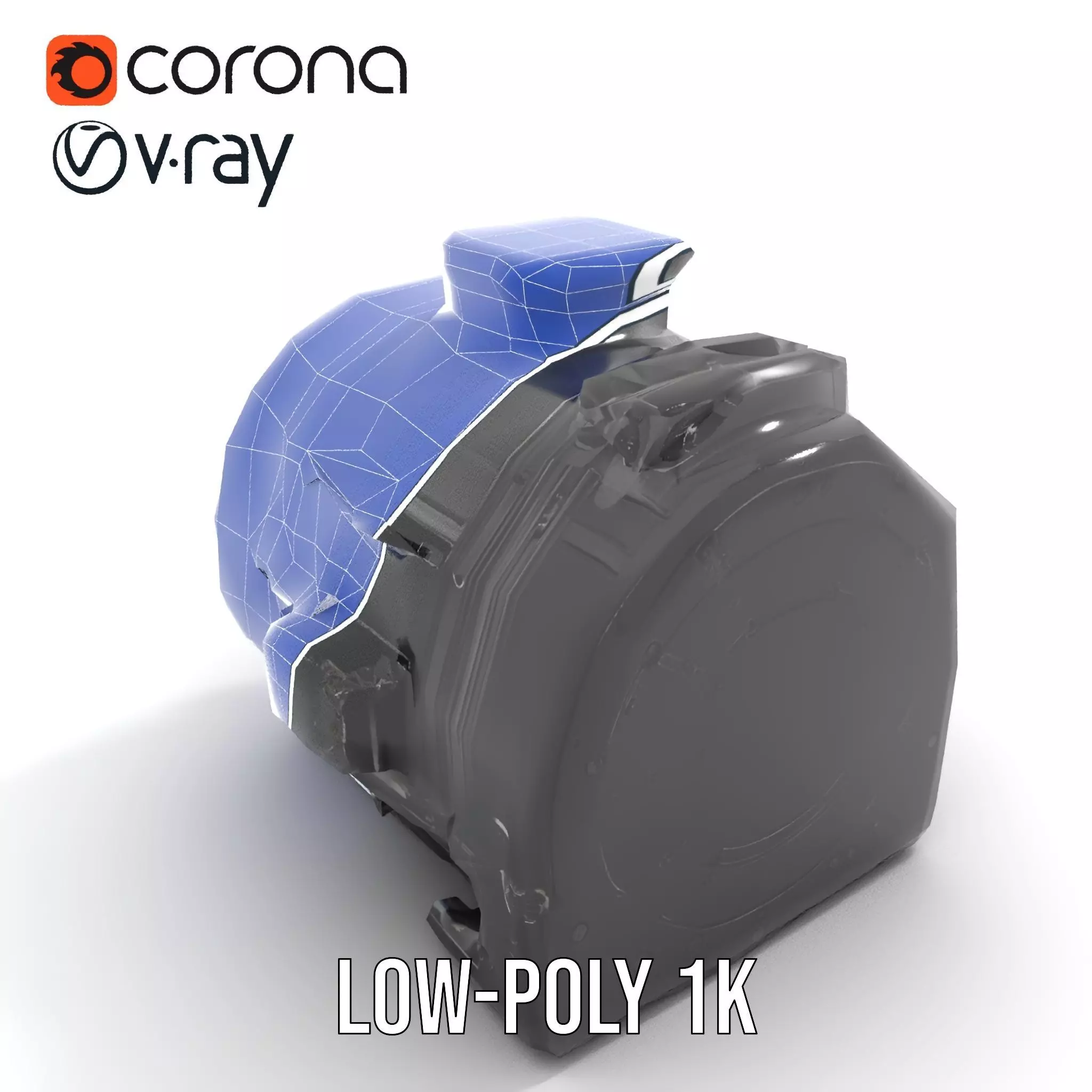 Industrial Generator model pack Low-poly 3D model_30
