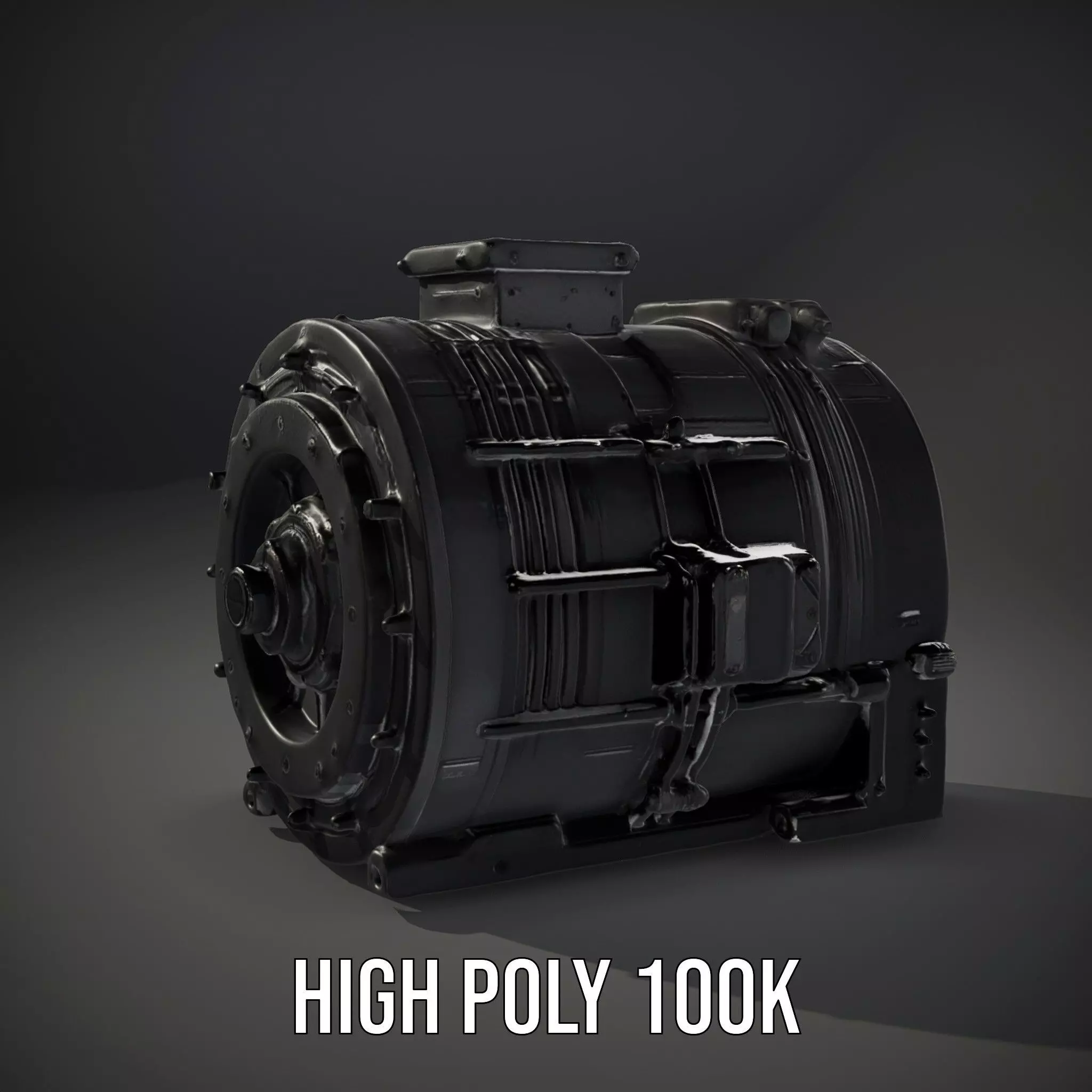 Industrial Generator model pack Low-poly 3D model_8
