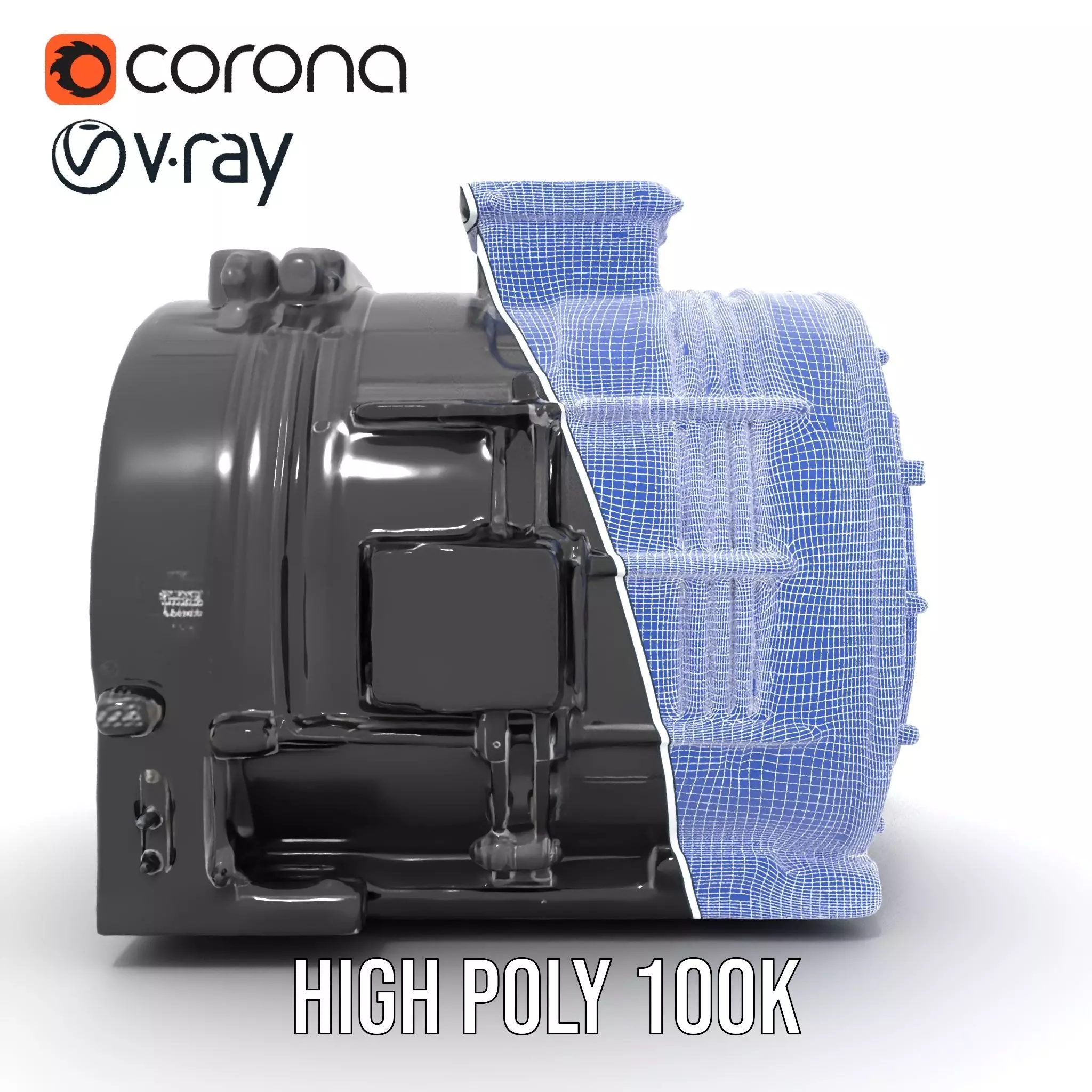 Industrial Generator model pack Low-poly 3D model_31