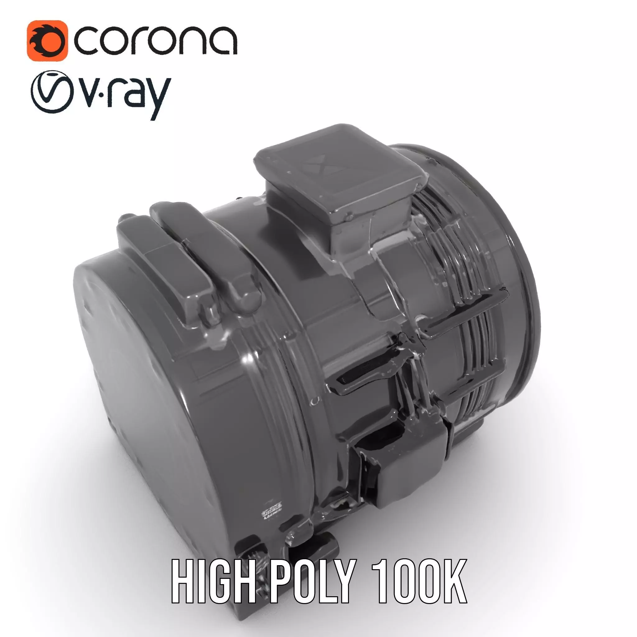 Industrial Generator model pack Low-poly 3D model_28