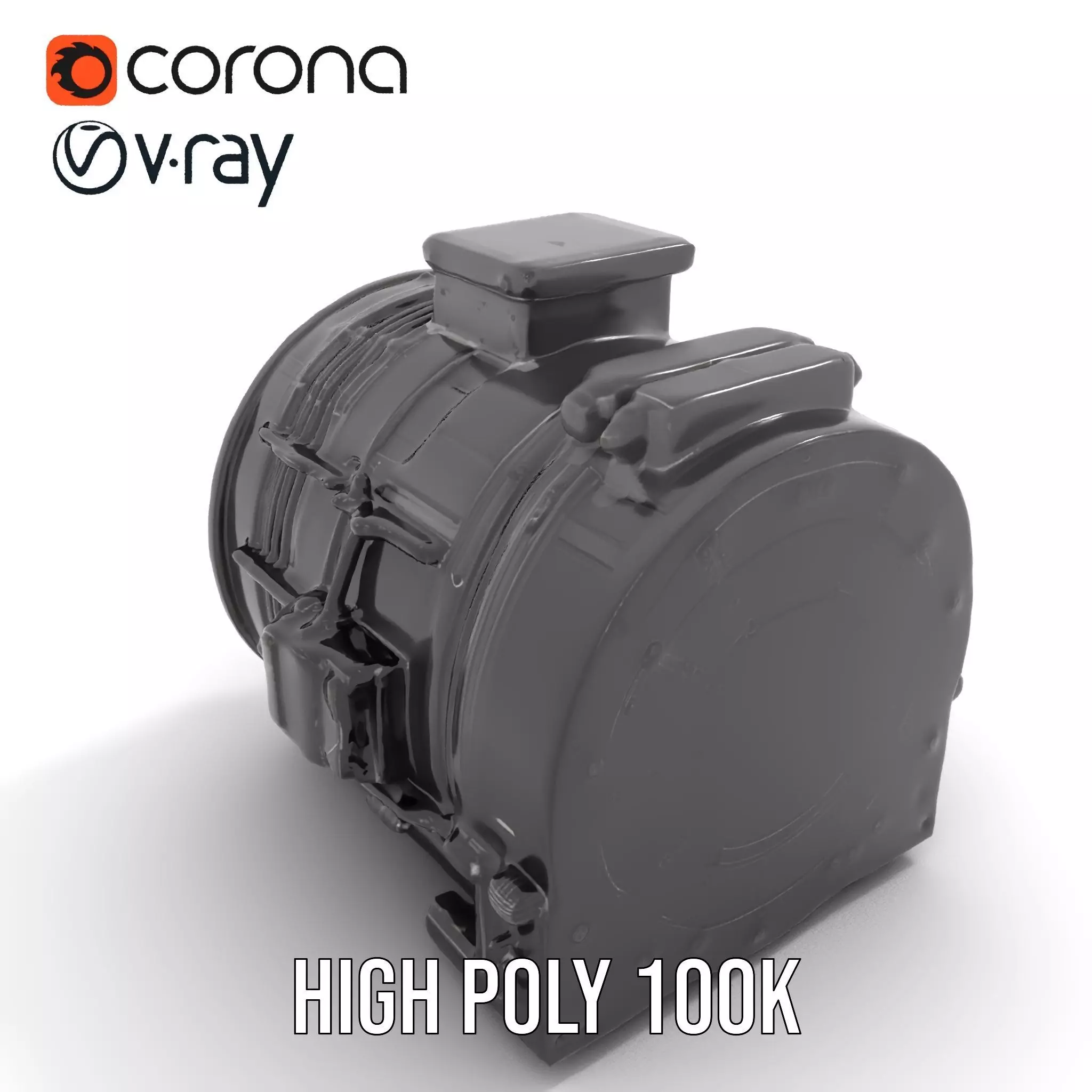 Industrial Generator model pack Low-poly 3D model_18
