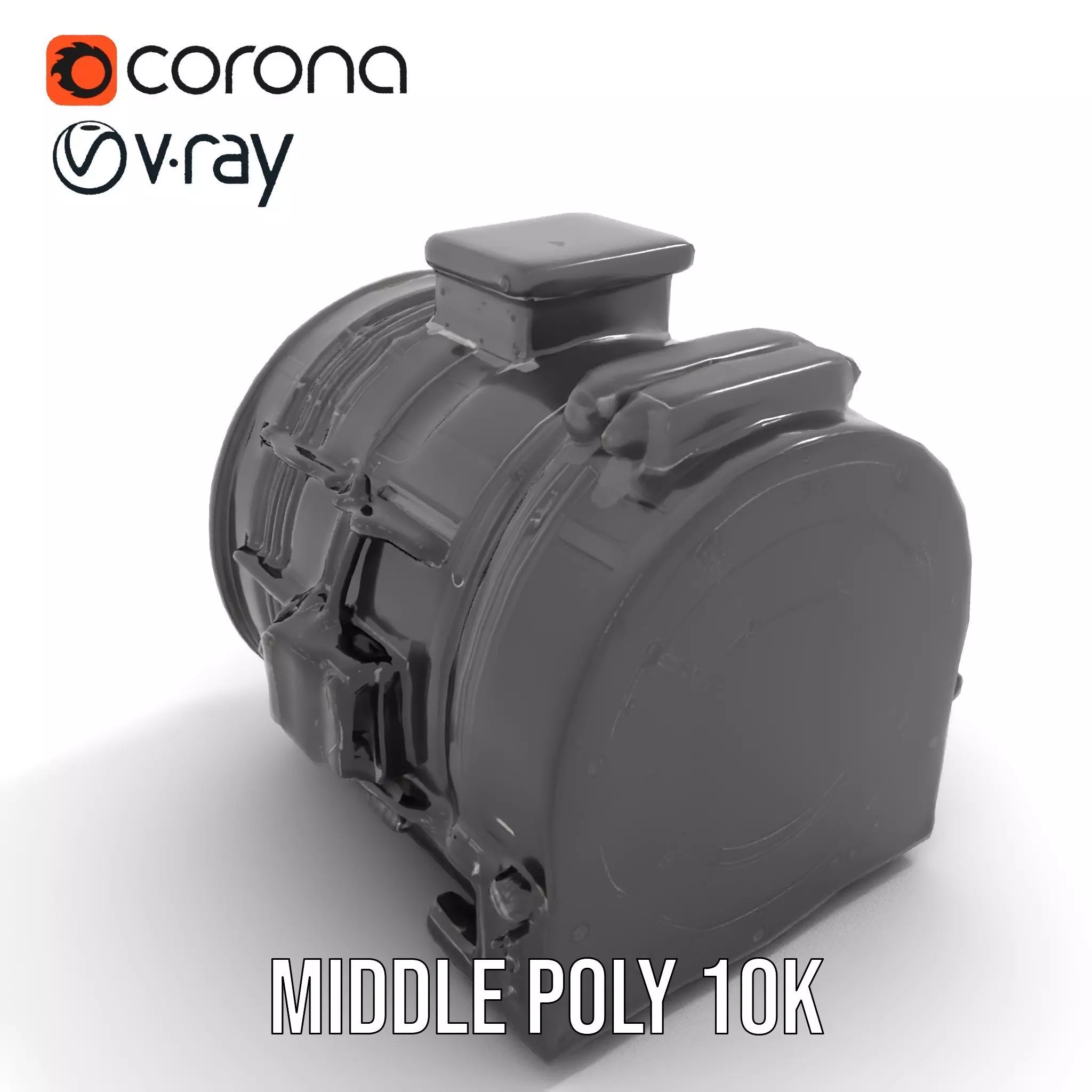 Industrial Generator model pack Low-poly 3D model_11