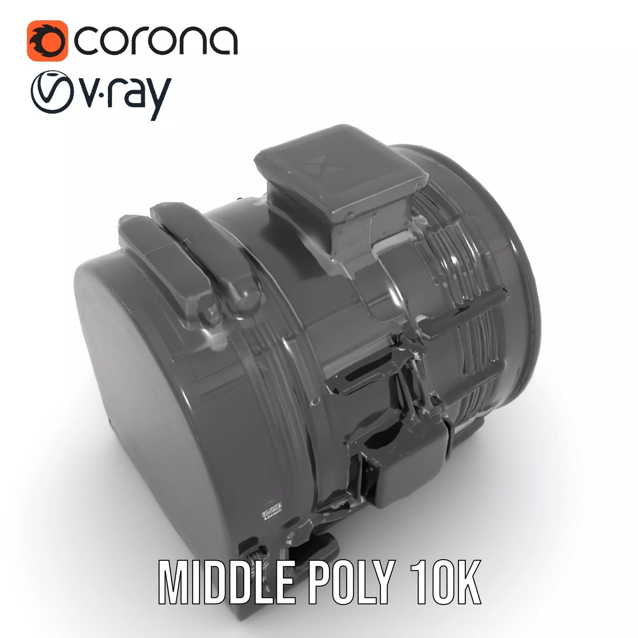 Industrial Generator model pack Low-poly 3D model_6
