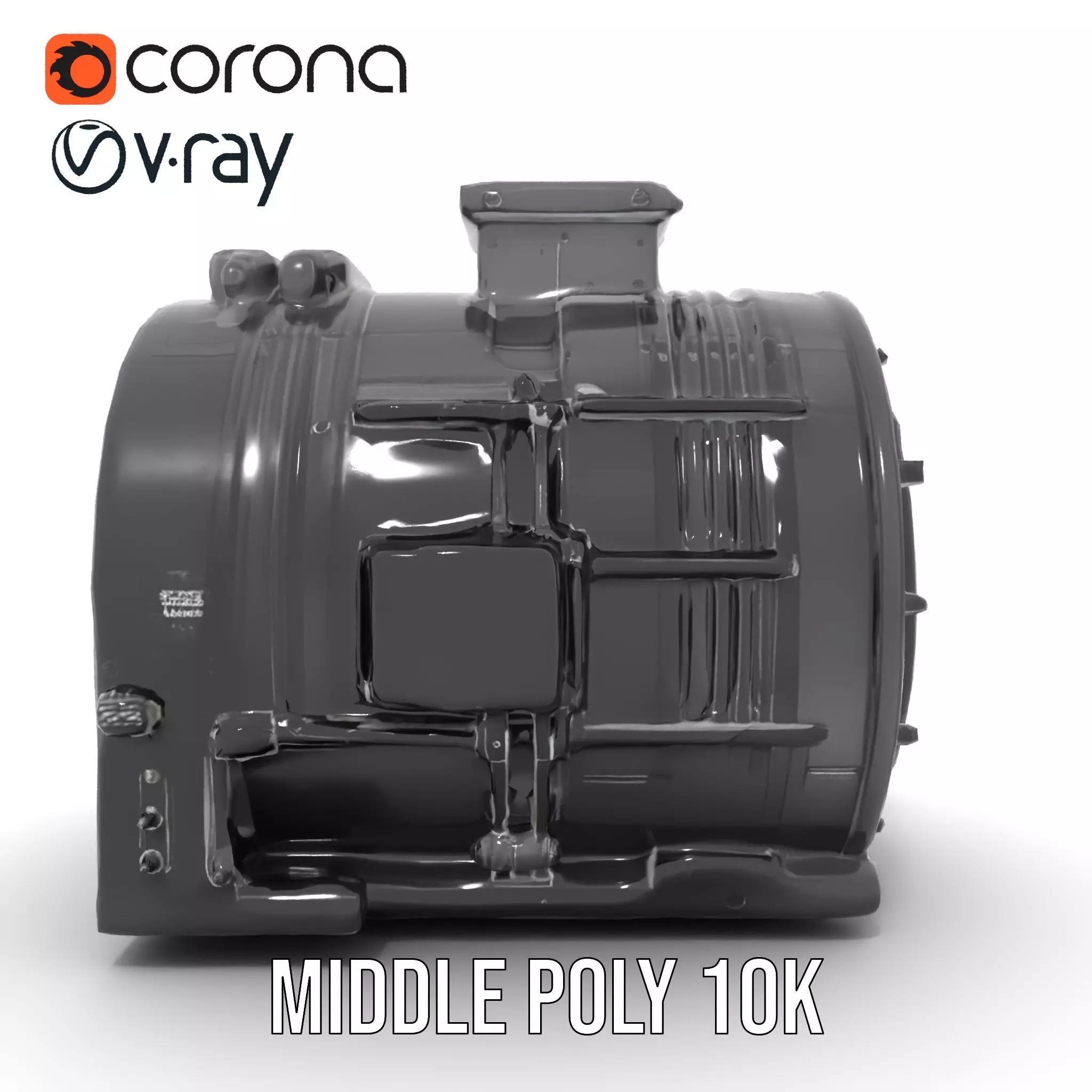 Industrial Generator model pack Low-poly 3D model_16