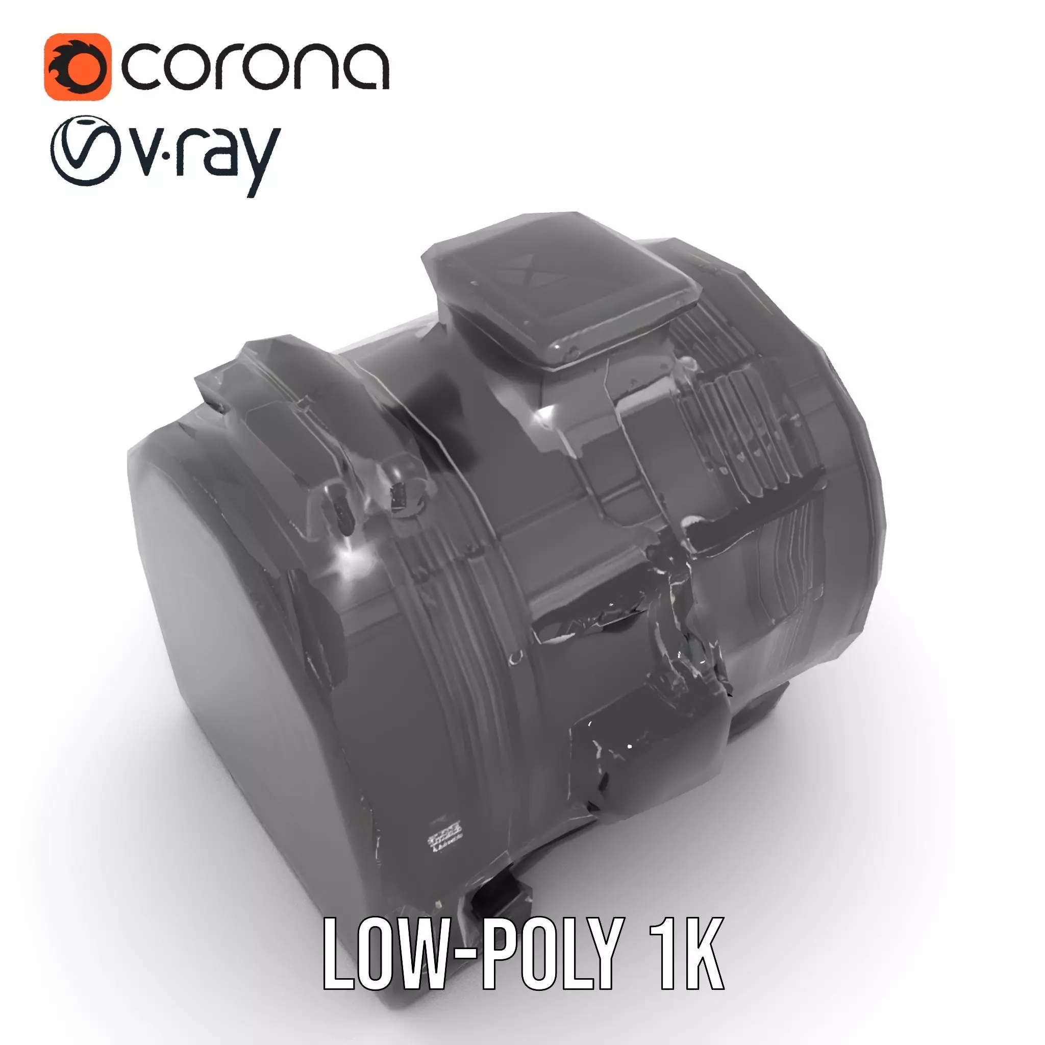 Industrial Generator model pack Low-poly 3D model_23